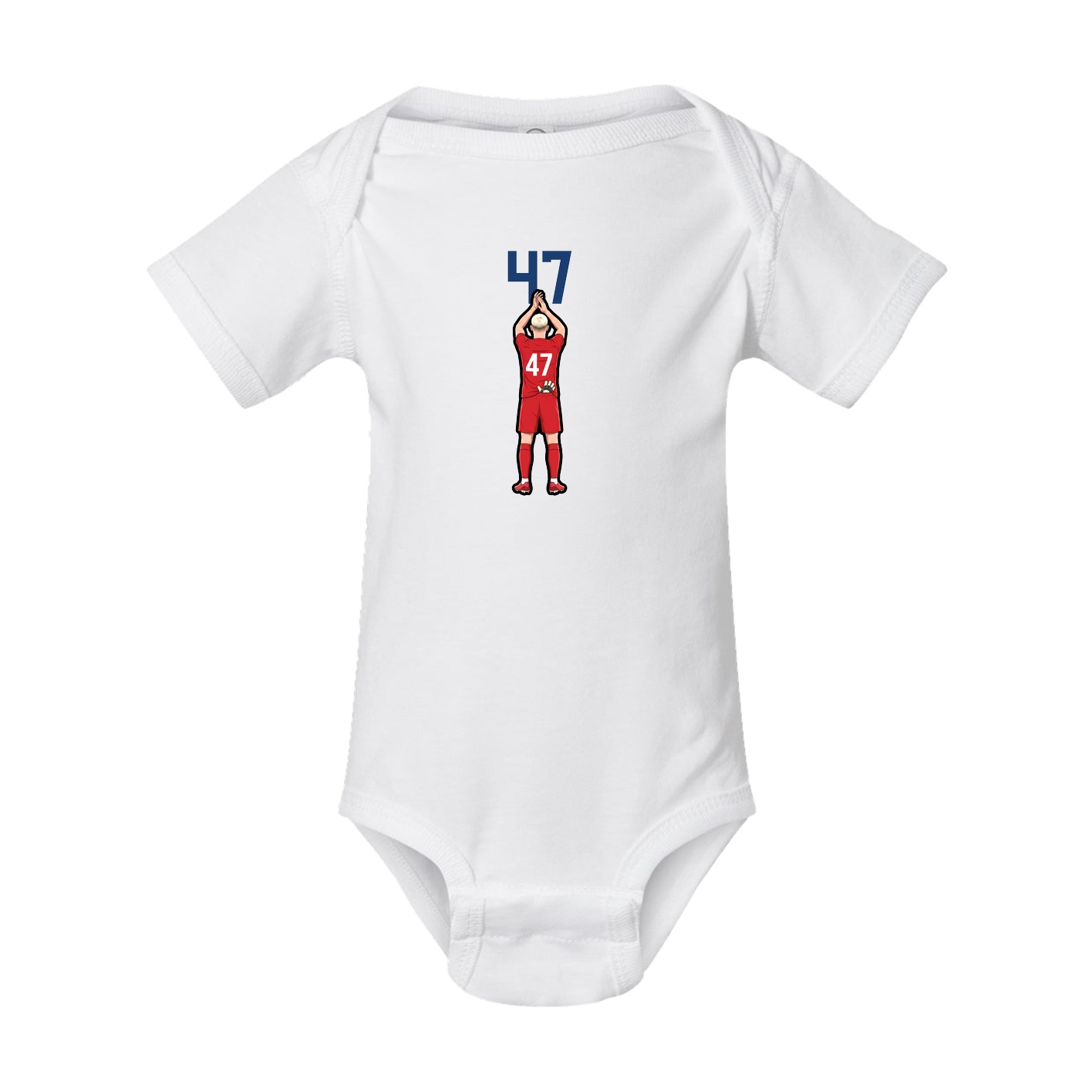 Baby Onesie — Number Top in White