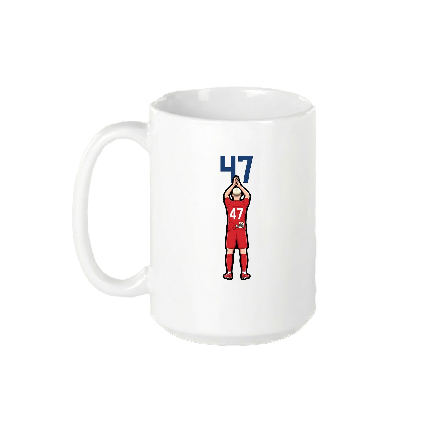 15oz Coffee Mug — Number Top in White