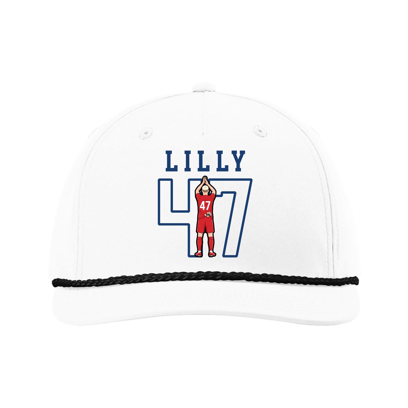 Five-Panel Classic Rope Cap — Shirsey in White