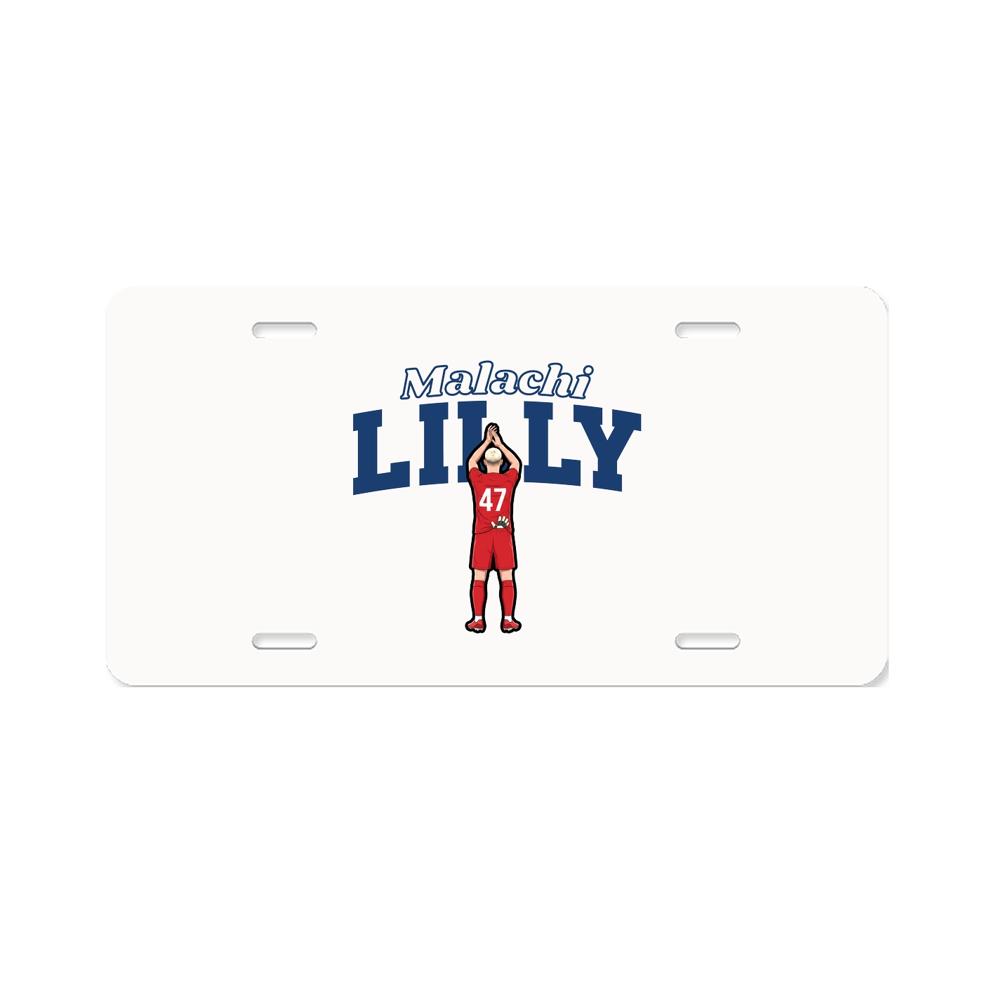 License Plate — Name Arch in Classic