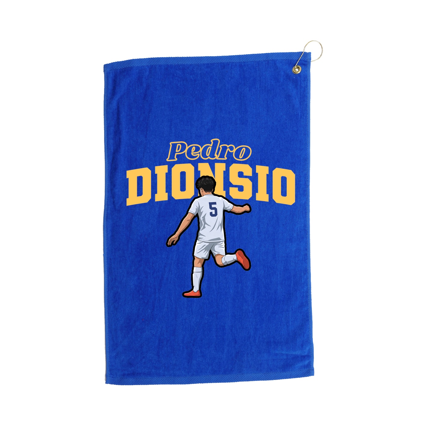 Golf Towel — Name Arch in Royal
