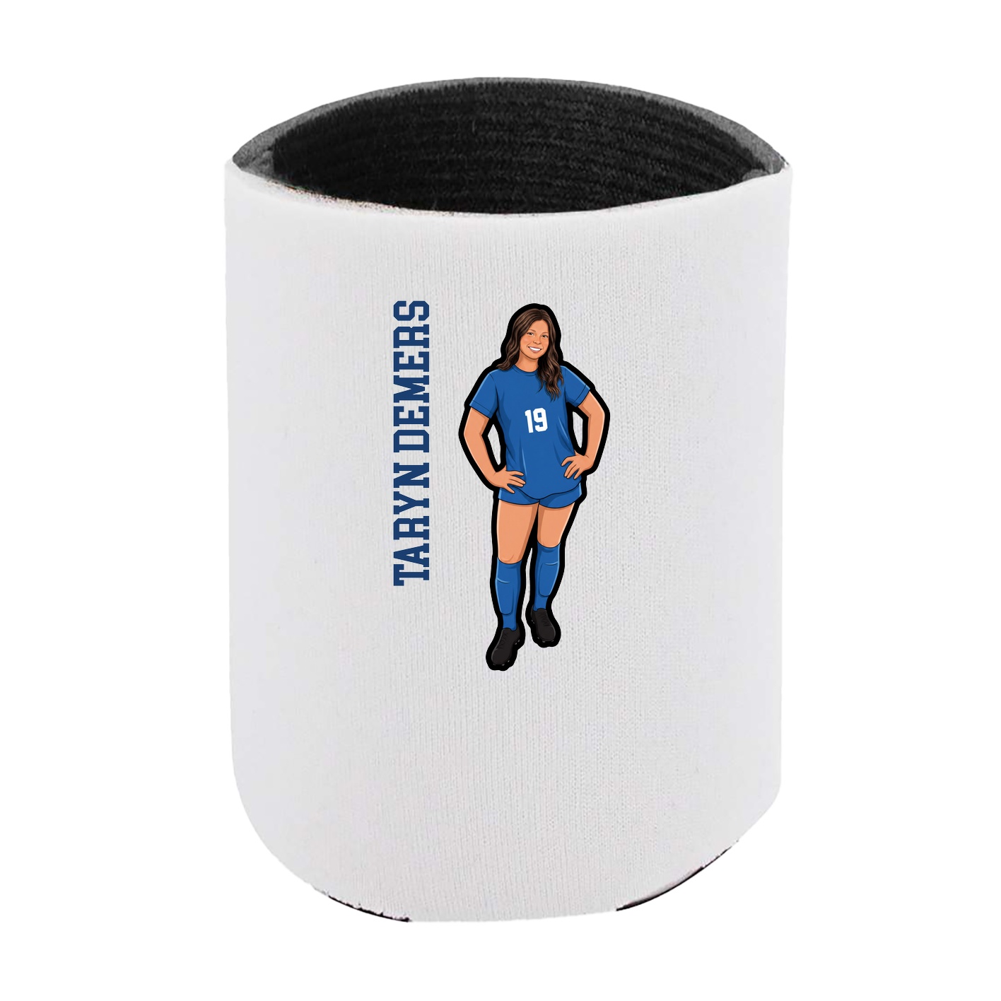 Can Holder — Name Vertical in White