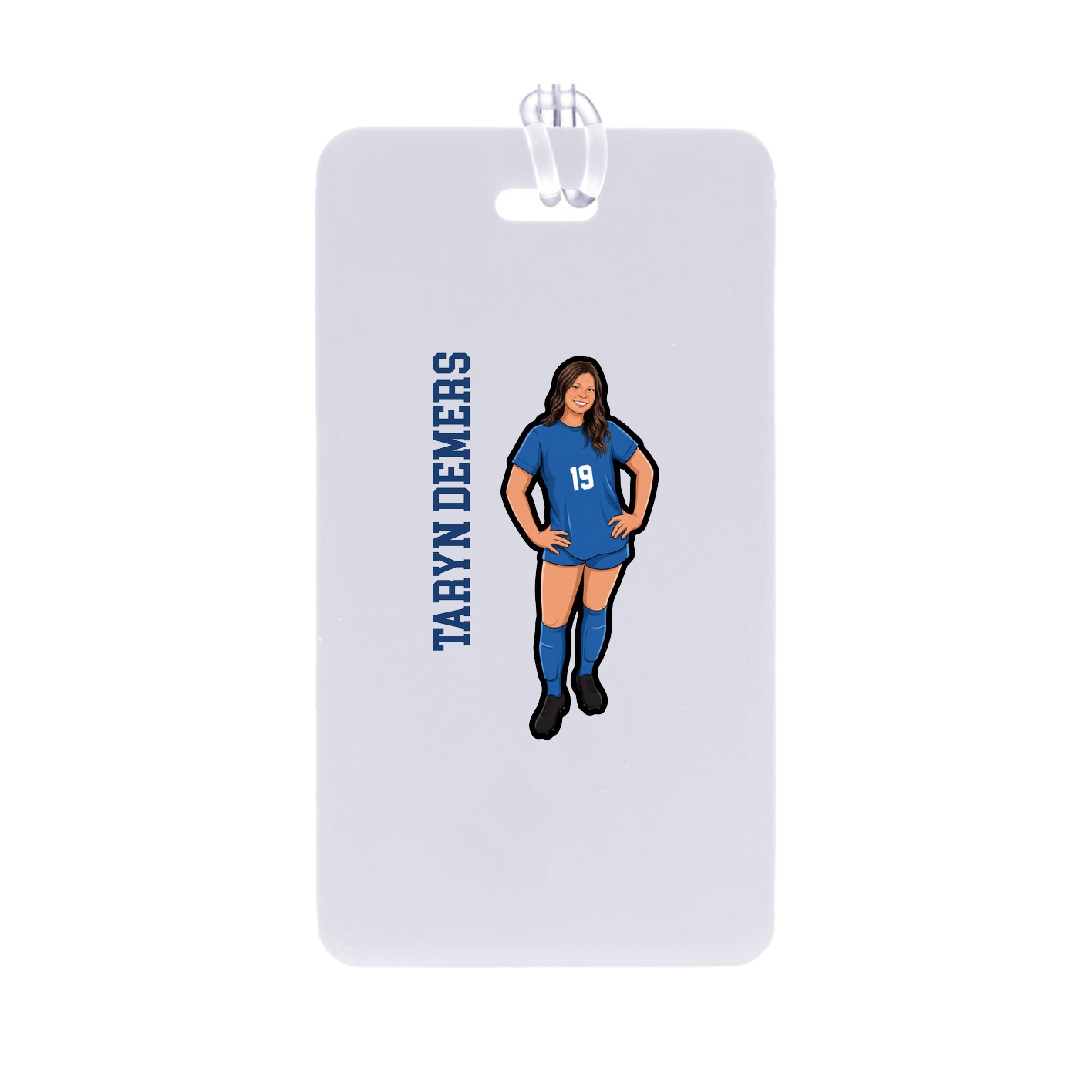 Bag Tag — Name Vertical in Classic