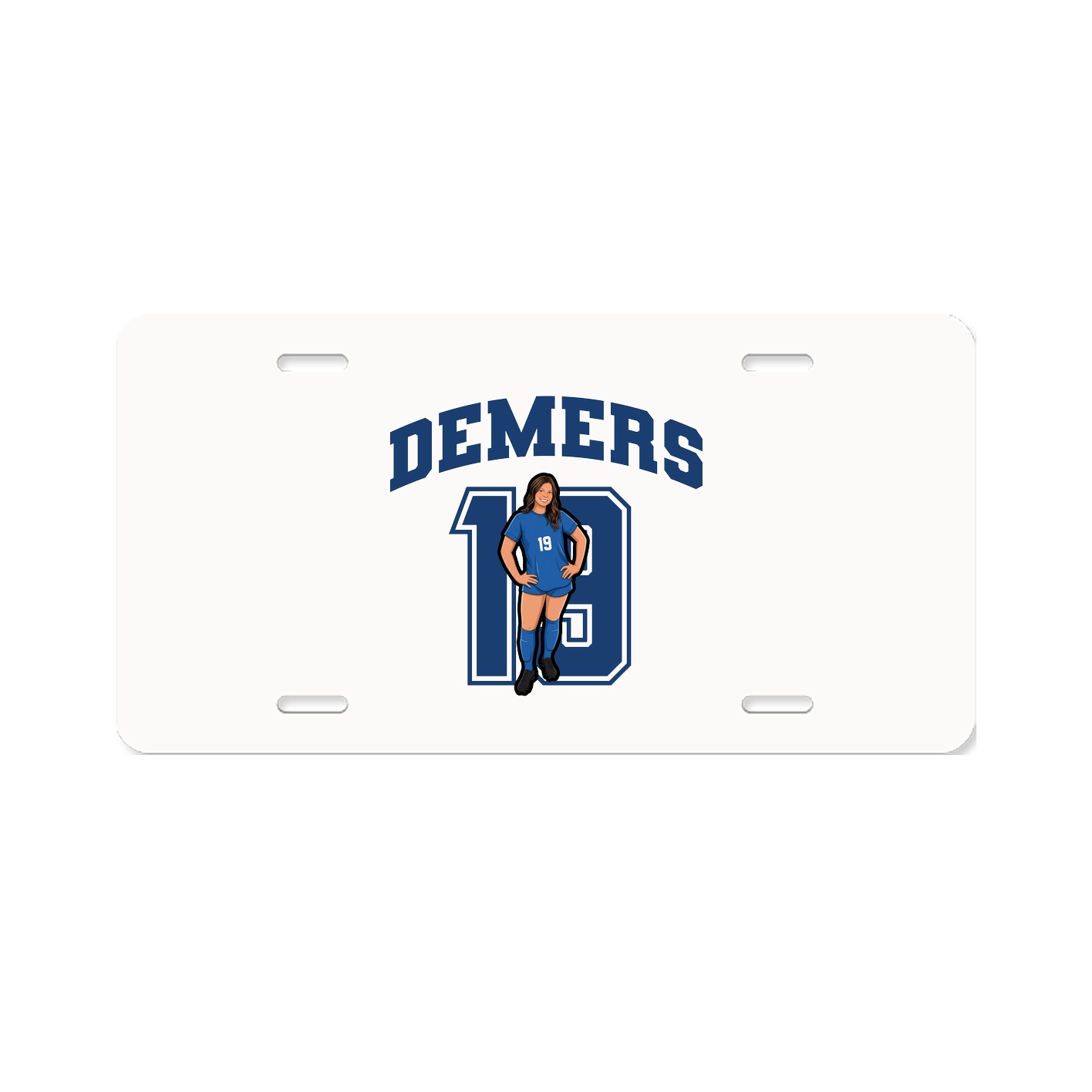 License Plate — Number in Classic