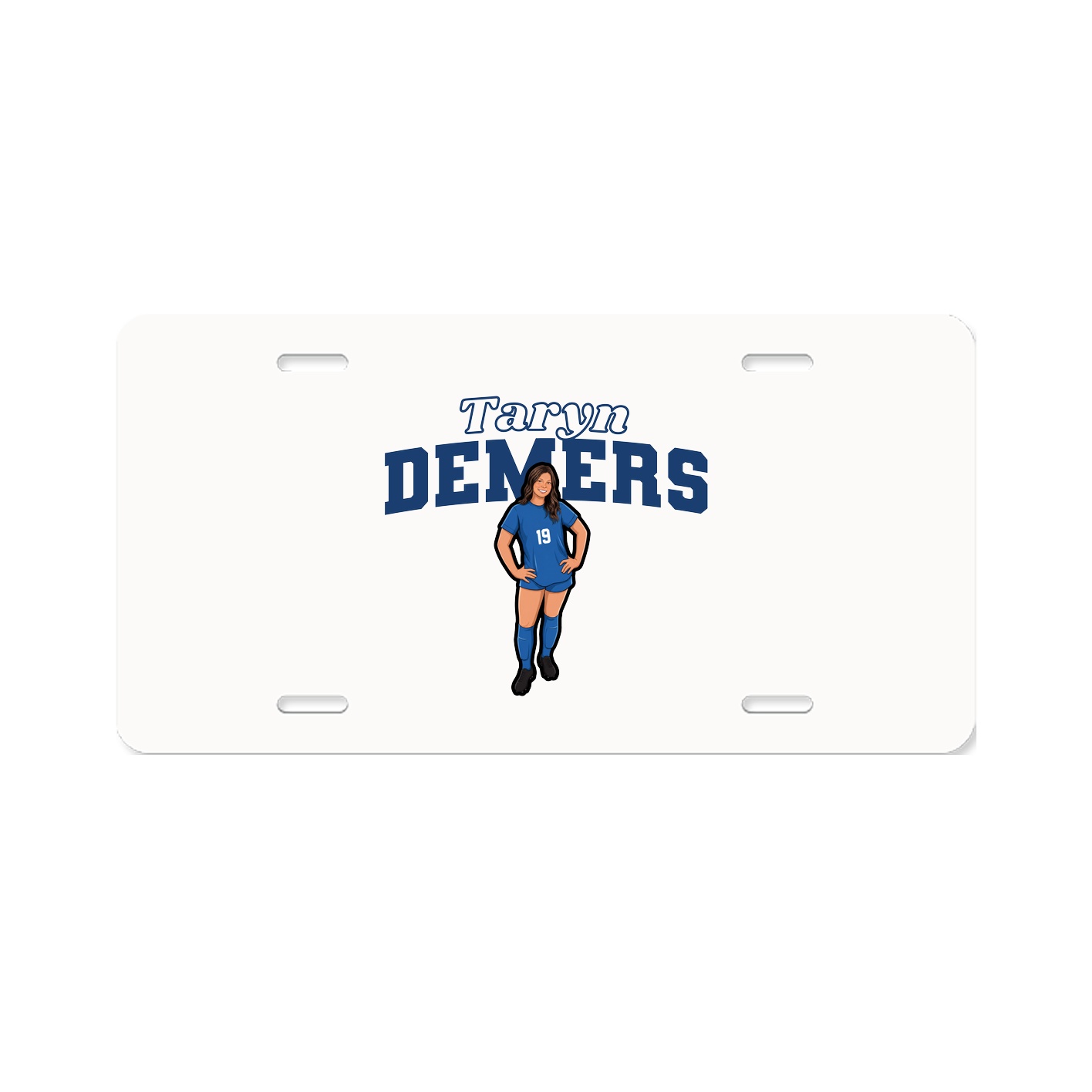 License Plate — Name Arch in Classic