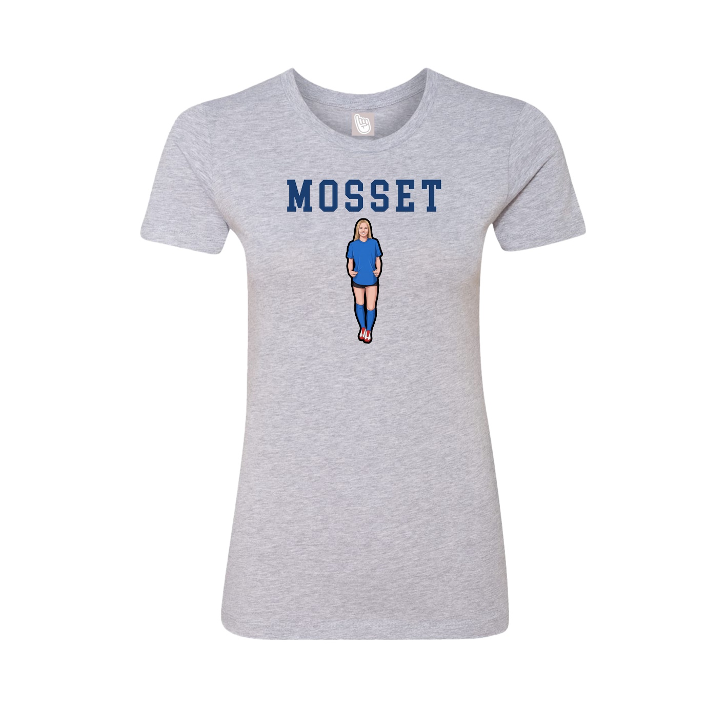 Fitted Women's Tee — Shirsey in Grey