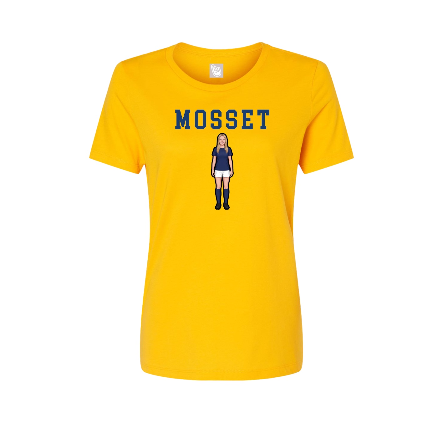 Fitted Women's Tee — Shirsey in Gold