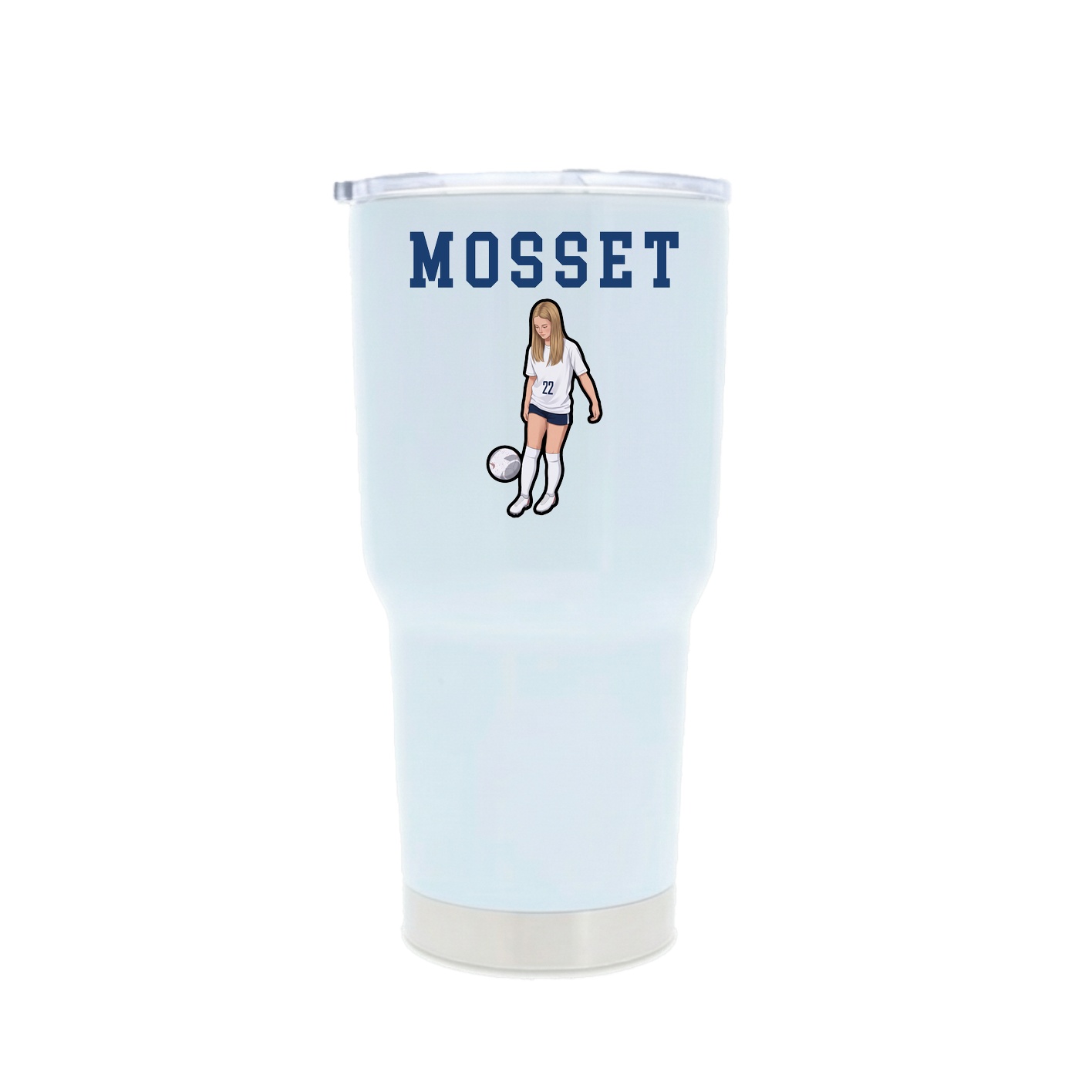 30oz Stainless Steel Tumbler — Shirsey in White