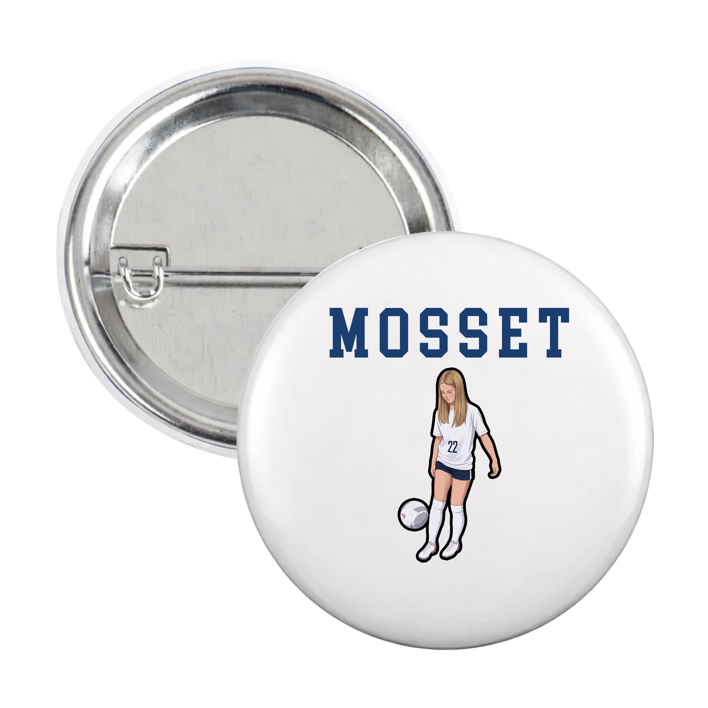 Game Day Button — Shirsey in White