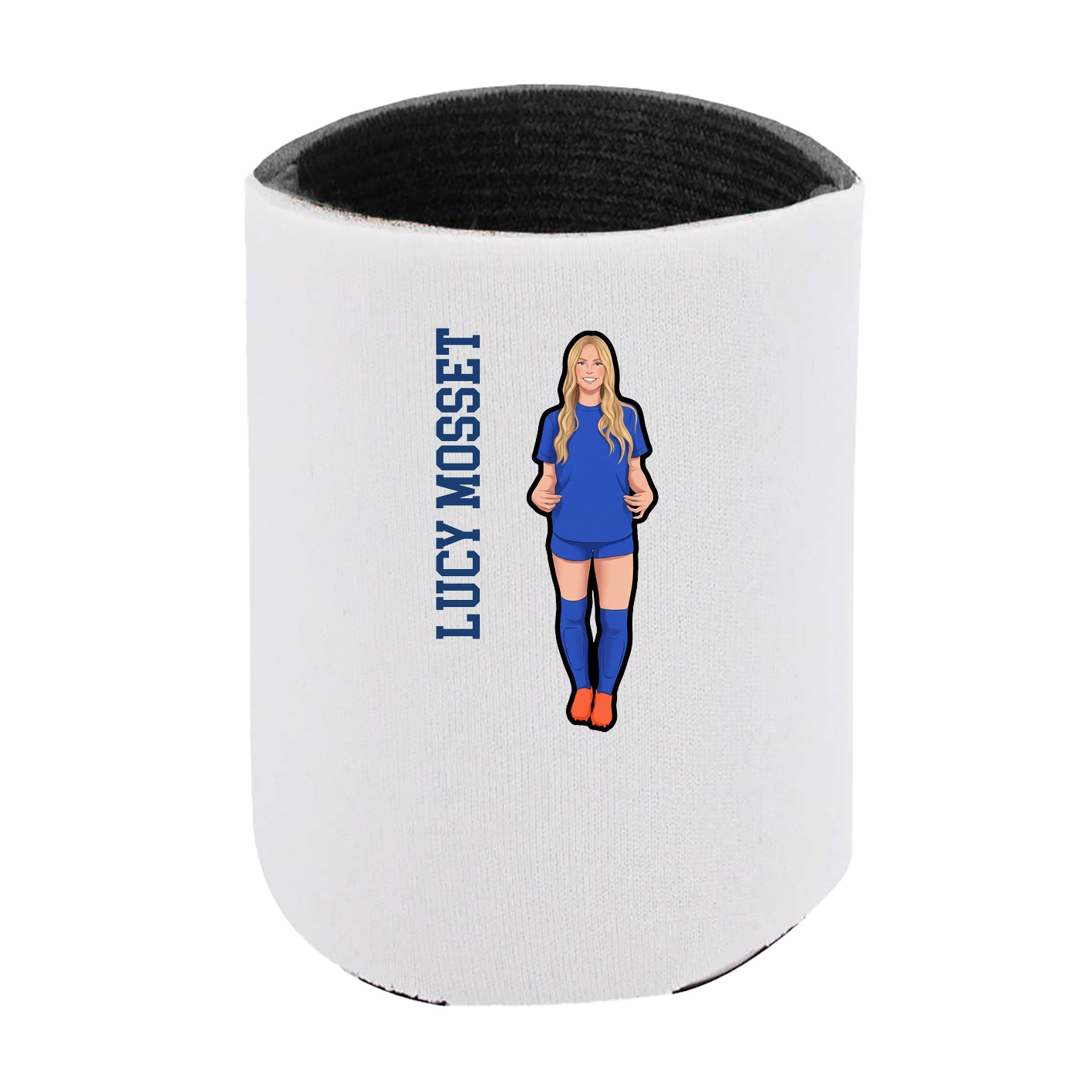Can Holder — Name Vertical in White