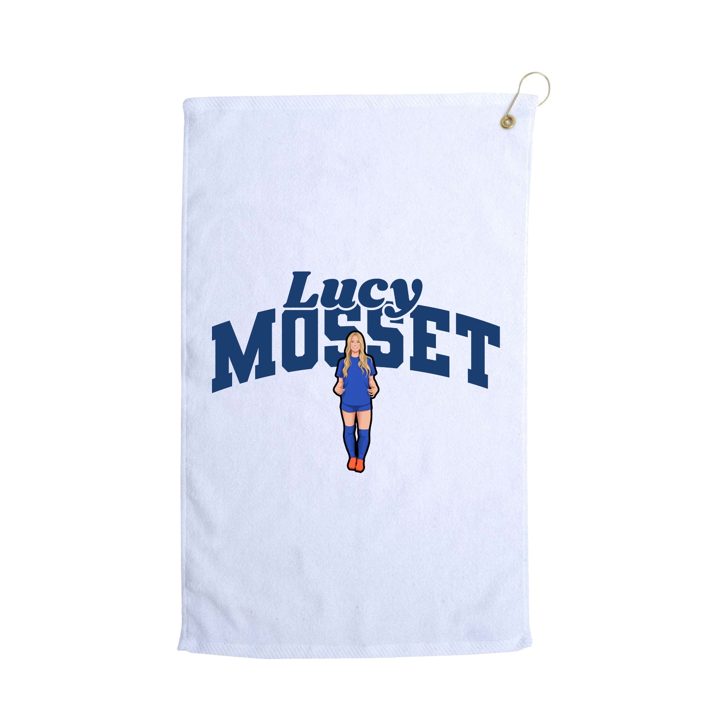 Golf Towel — Signature Arch in White