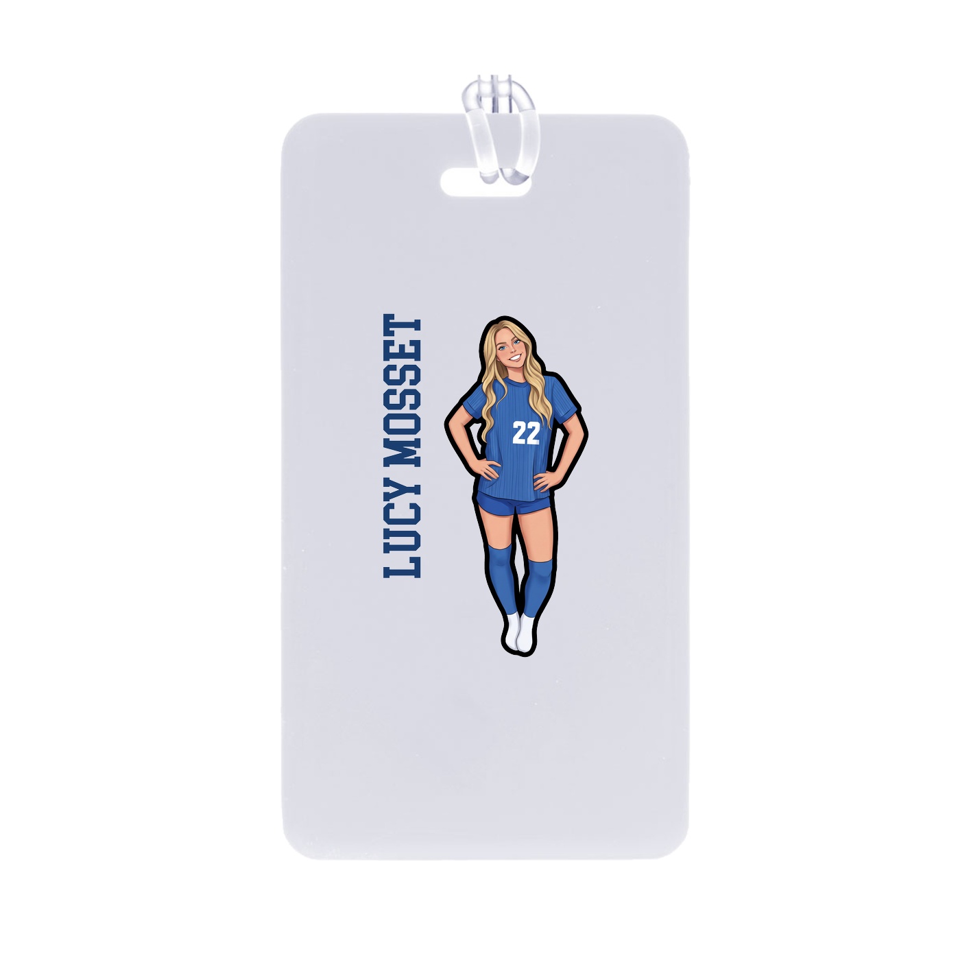 Bag Tag — Name Vertical in Classic