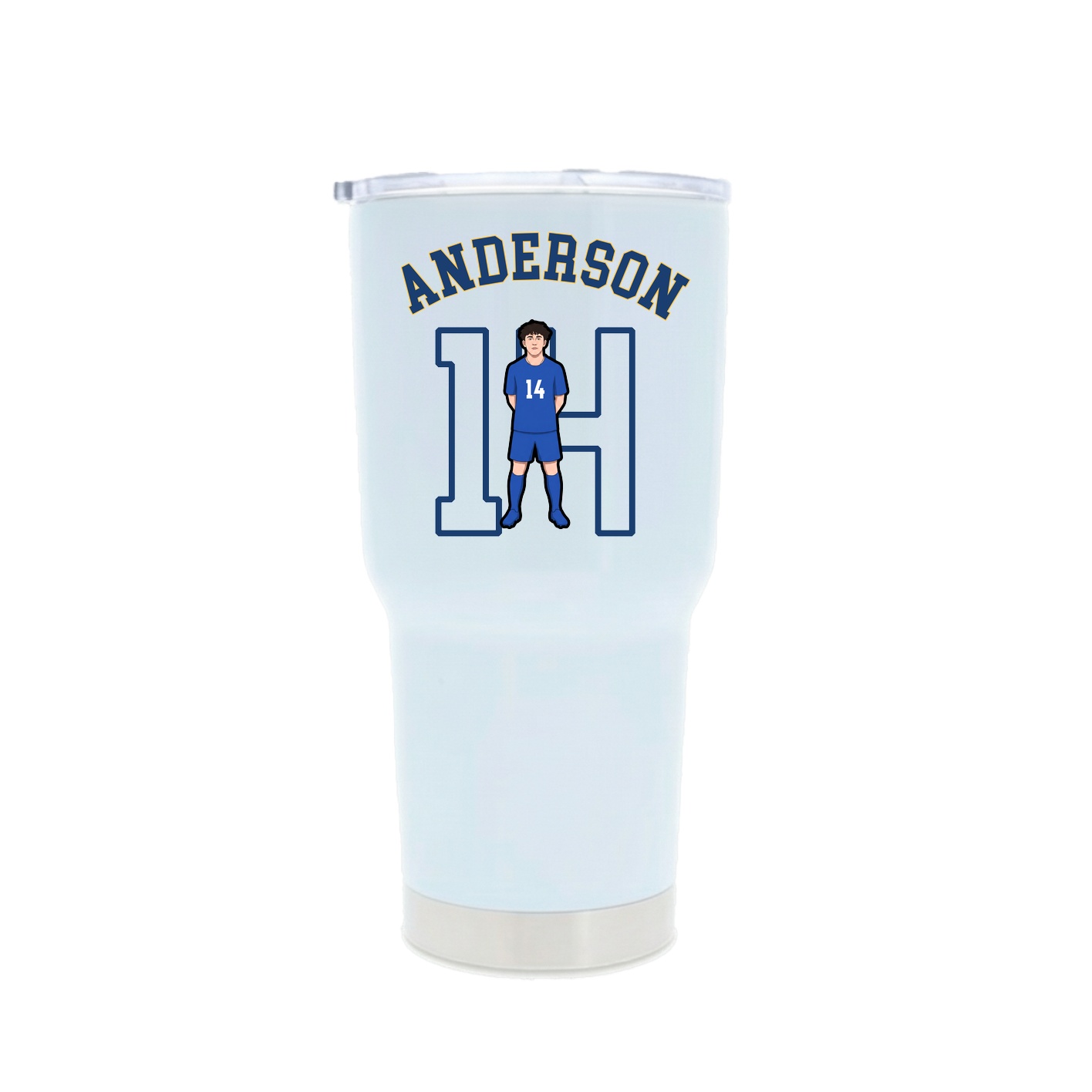 30oz Stainless Steel Tumbler — Shirsey Arch in White