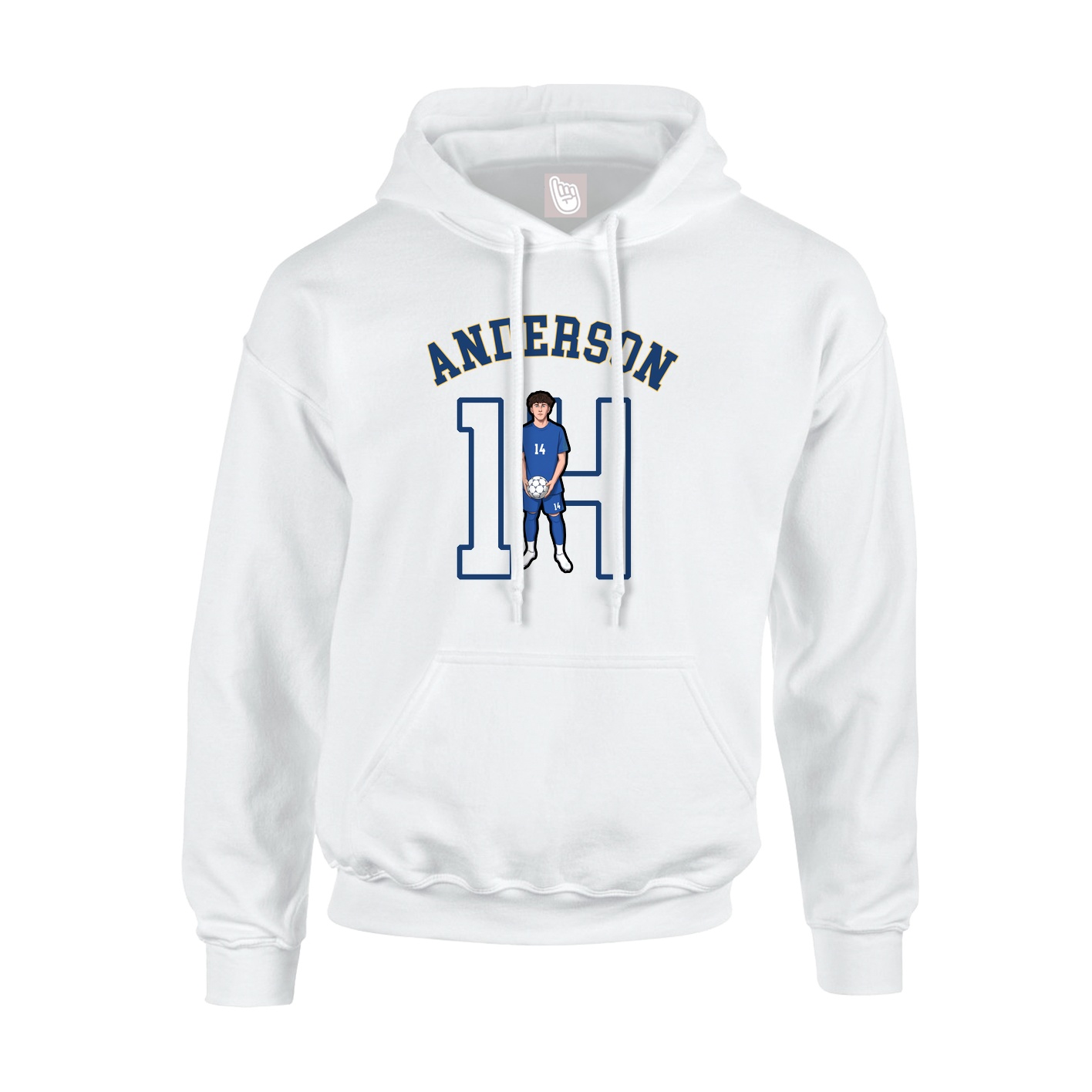 Youth Hoodie — Shirsey Arch in White
