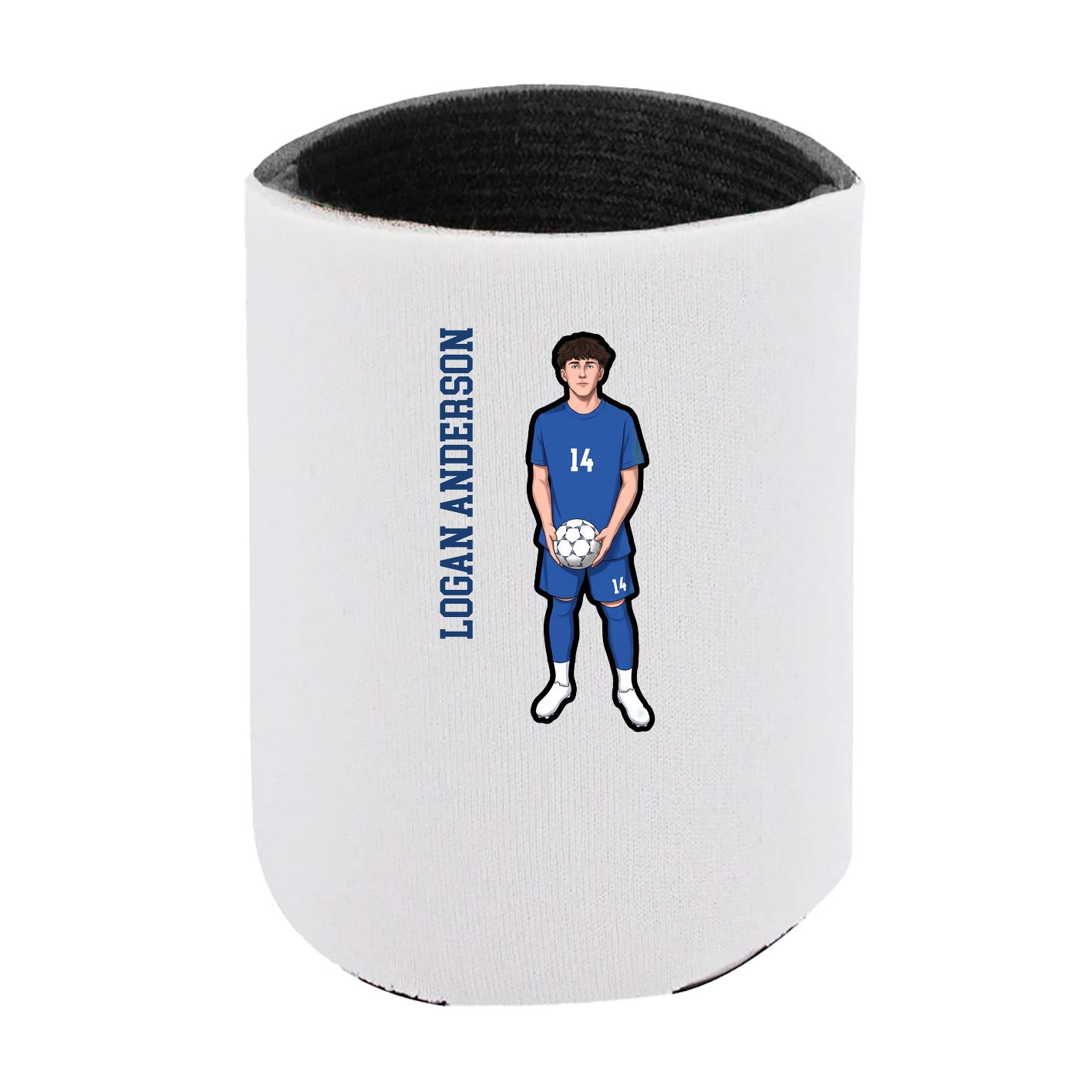 Can Holder — Name Vertical in White