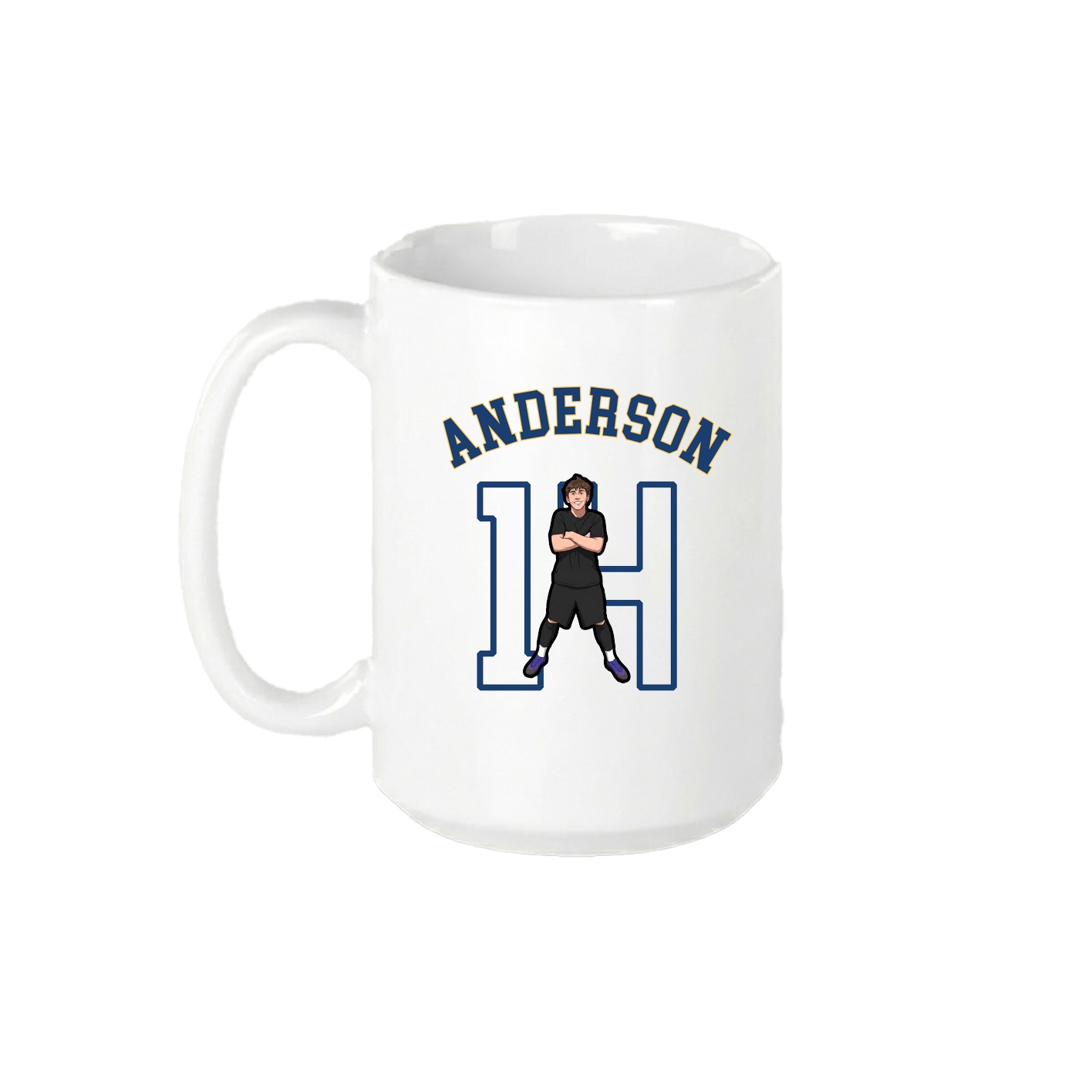 15oz Coffee Mug — Shirsey Arch in White