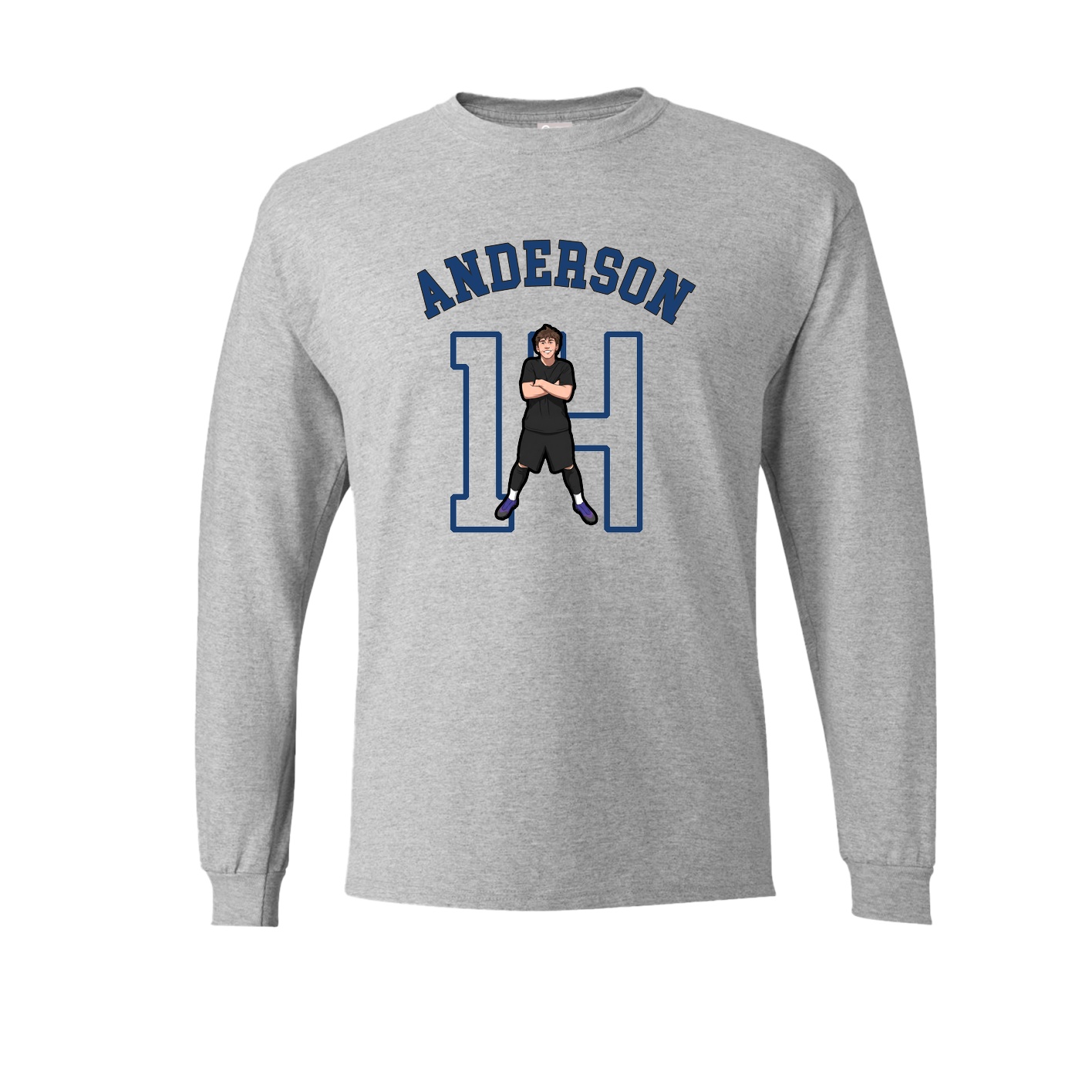 Long Sleeve Tee — Shirsey Arch in Grey
