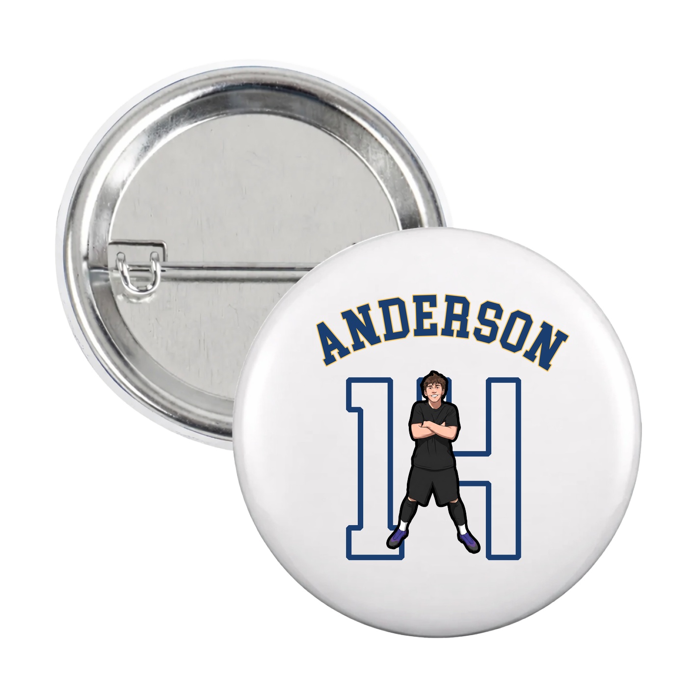 Game Day Button — Shirsey Arch in White