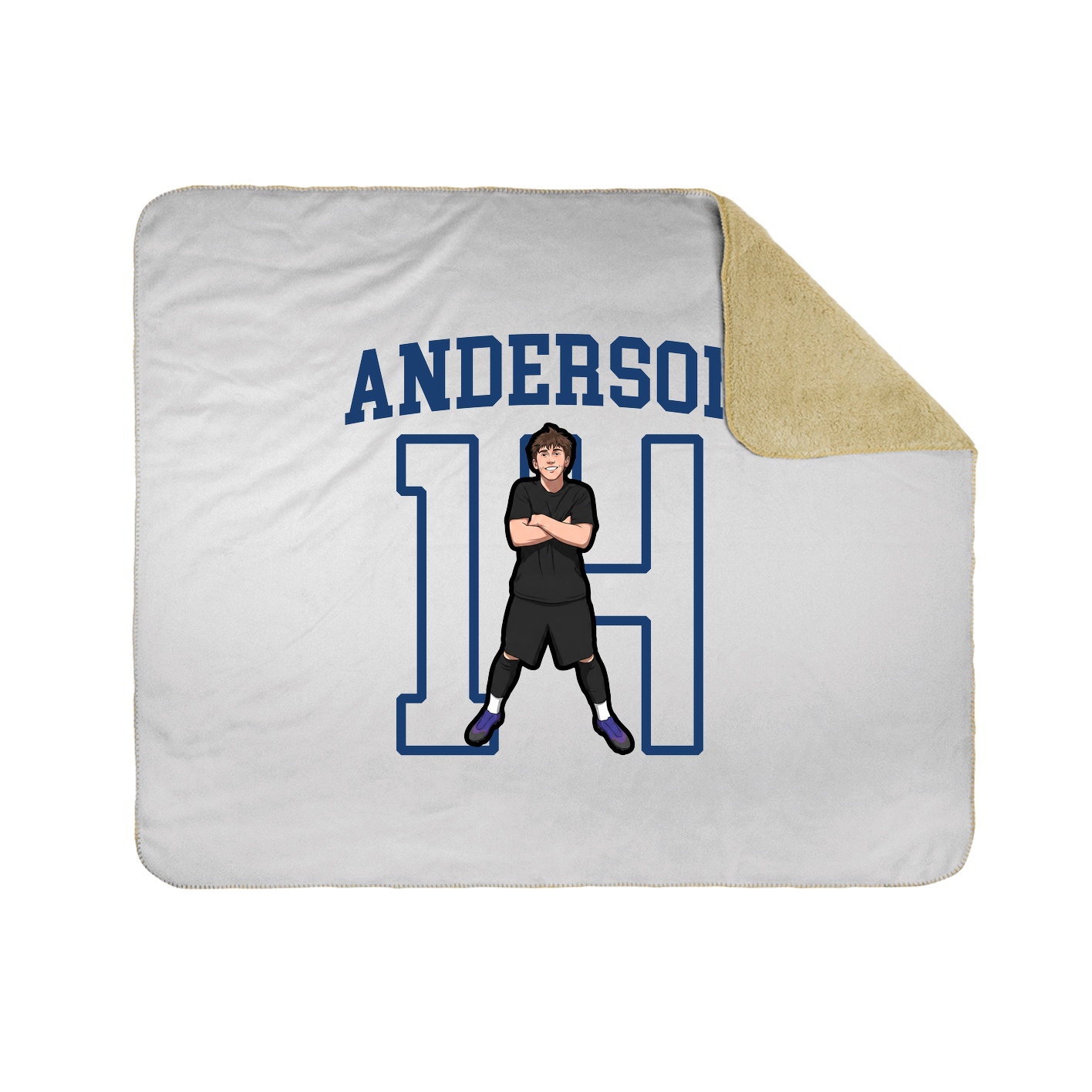 Throw Blanket — Shirsey in White