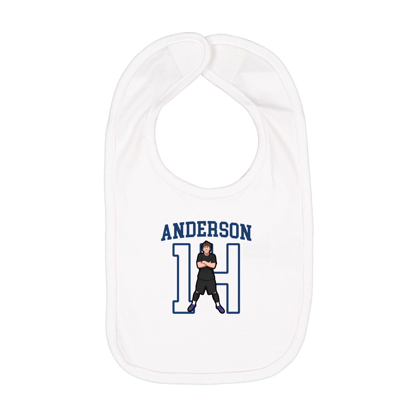 Infant Bib — Shirsey in White