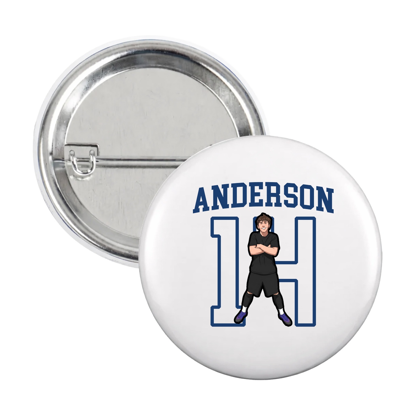 Game Day Button — Shirsey in White