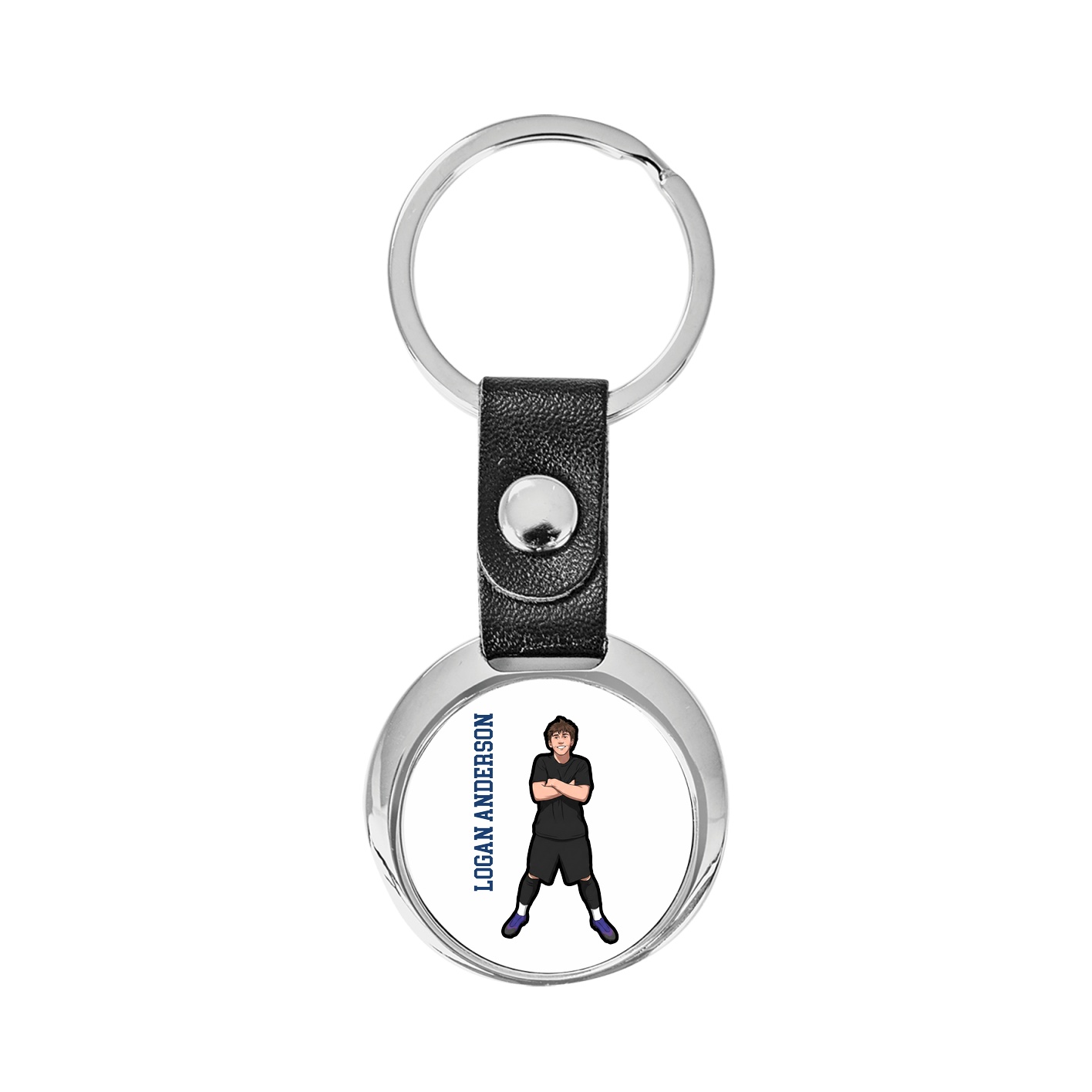 Key Chain — Name Vertical in Classic