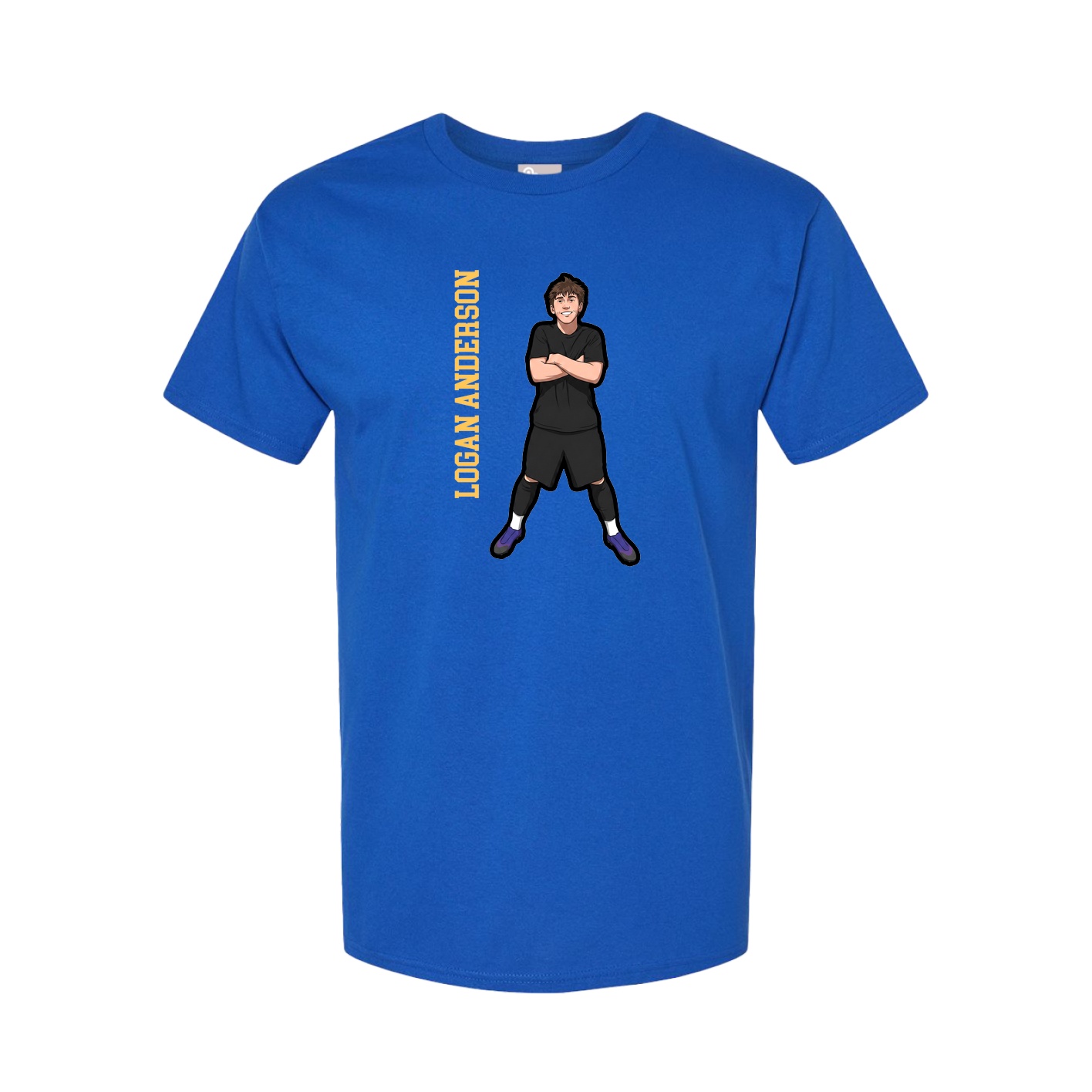 Tee — Name Vertical in Royal