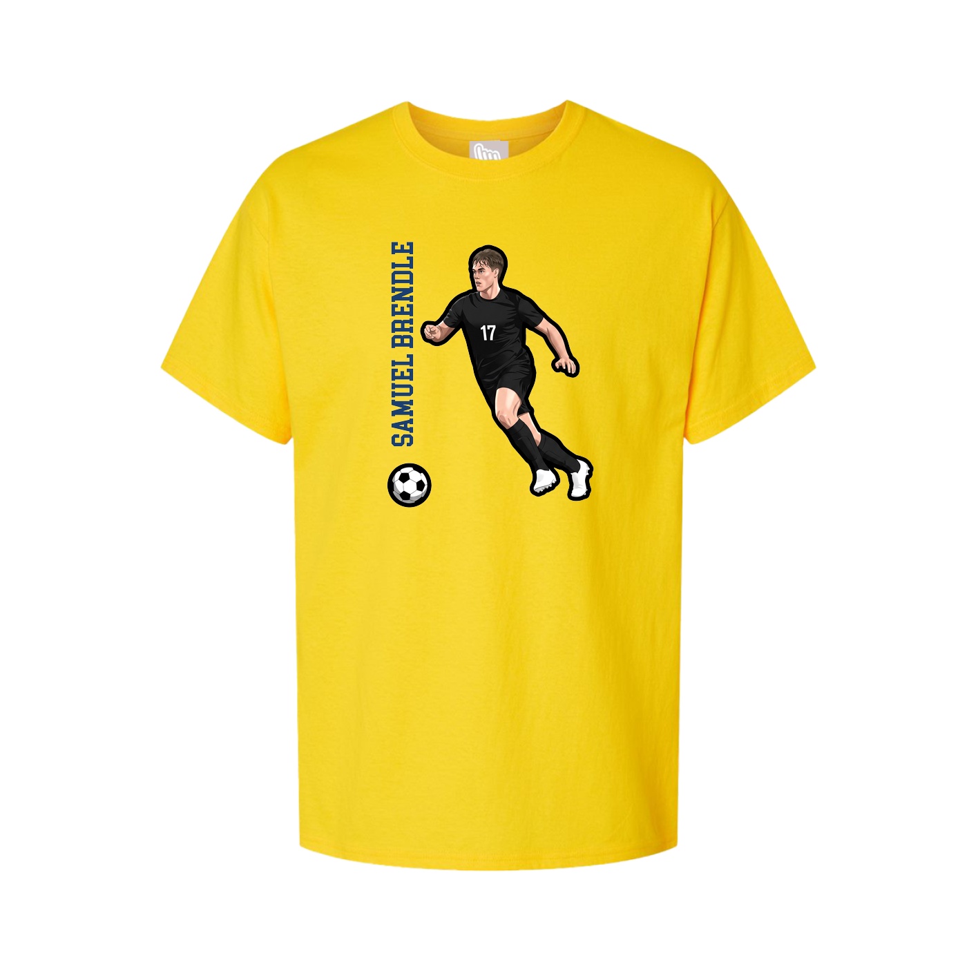 Tee — Name Vertical in Gold