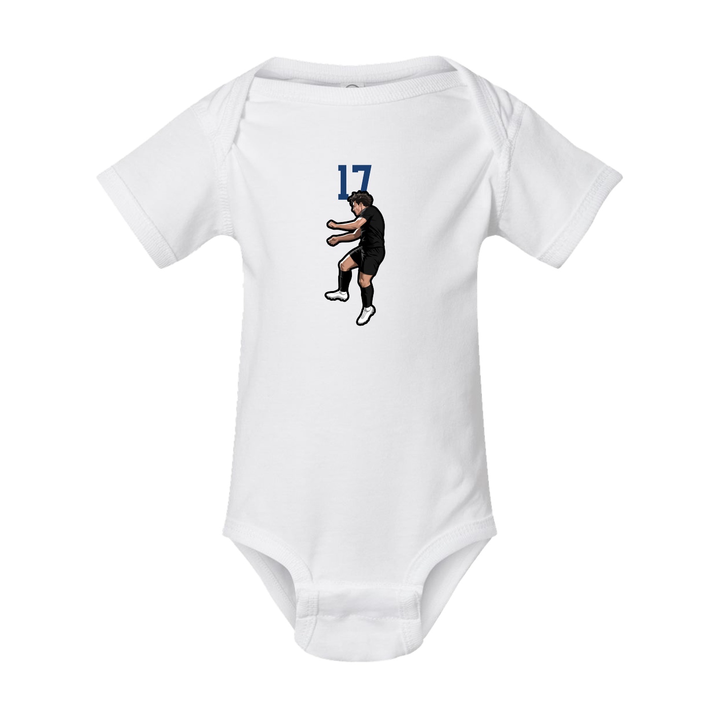 Baby Onesie — Number Top in White