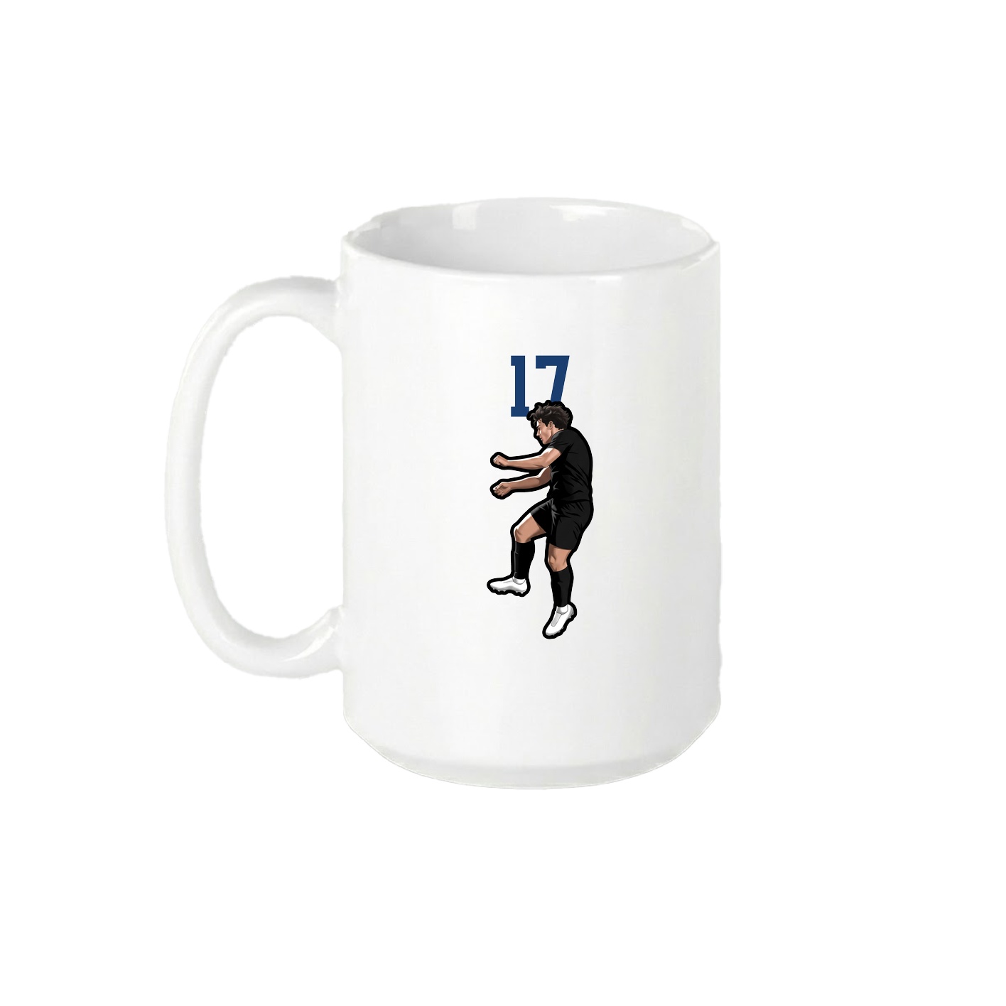 15oz Coffee Mug — Number Top in White