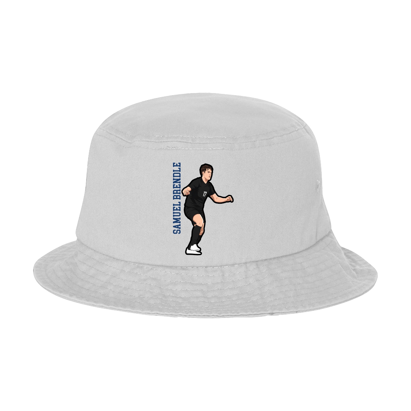 Bucket Cap — Name Vertical in White