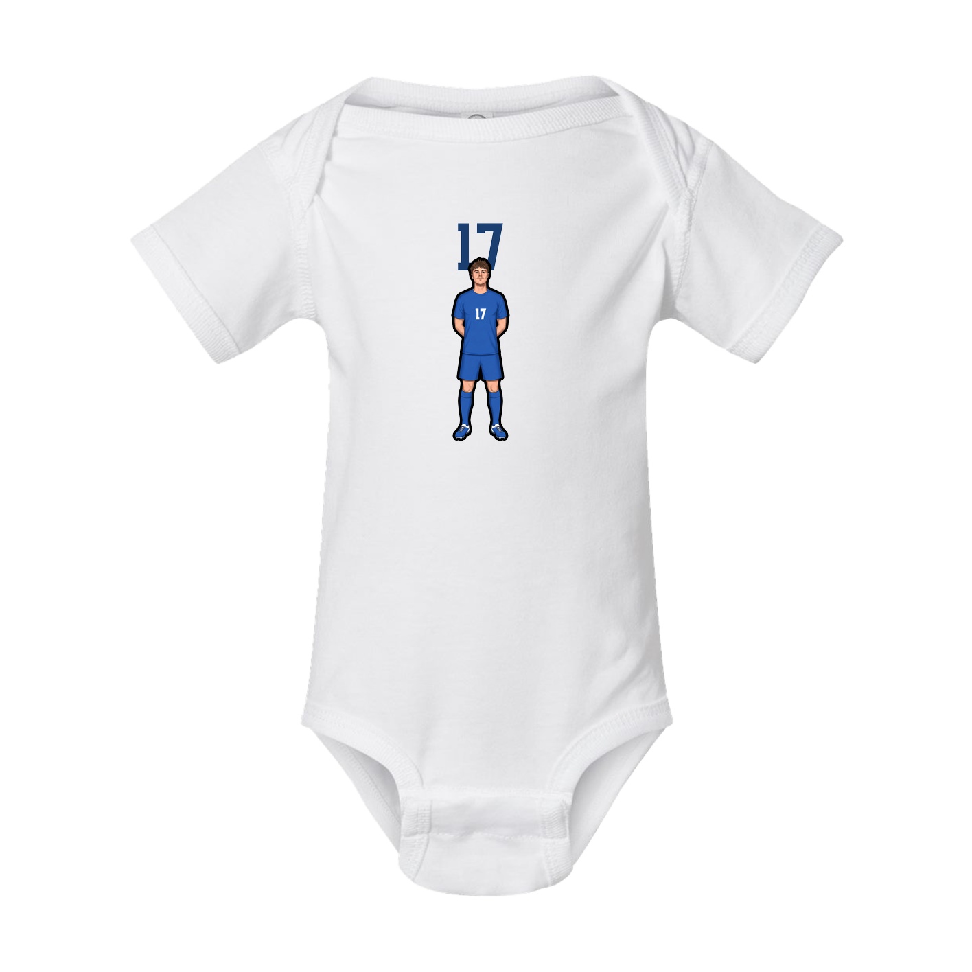 Baby Onesie — Number Top in White
