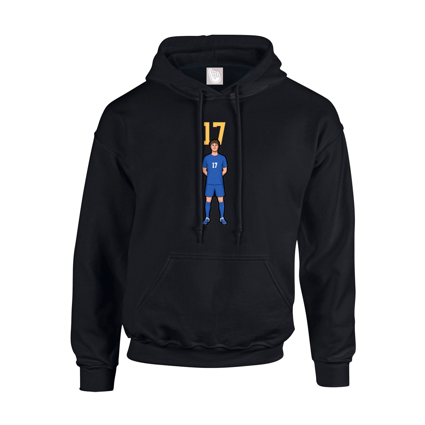 Hoodie — Number Top in Black