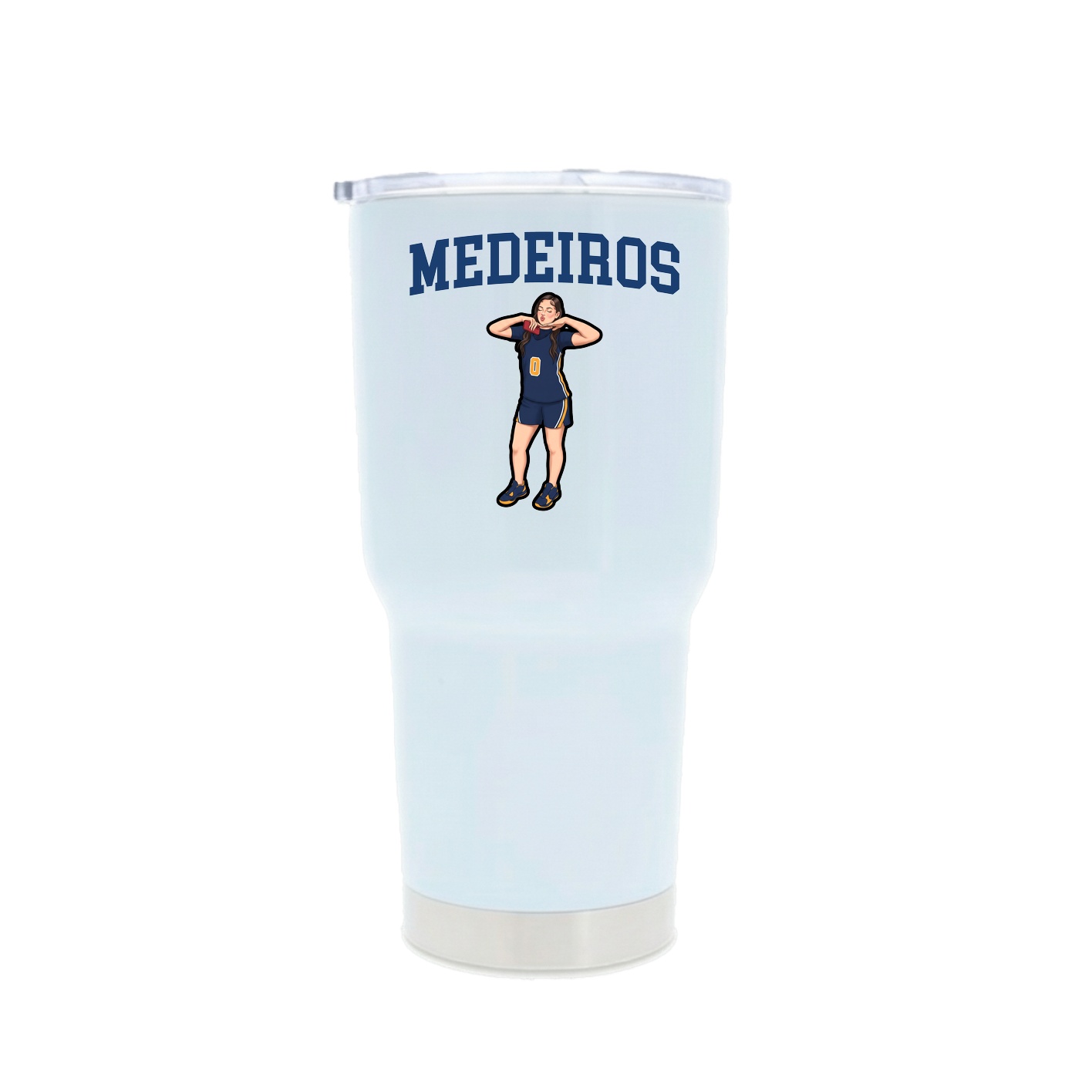 30oz Stainless Steel Tumbler — Shirsey in White