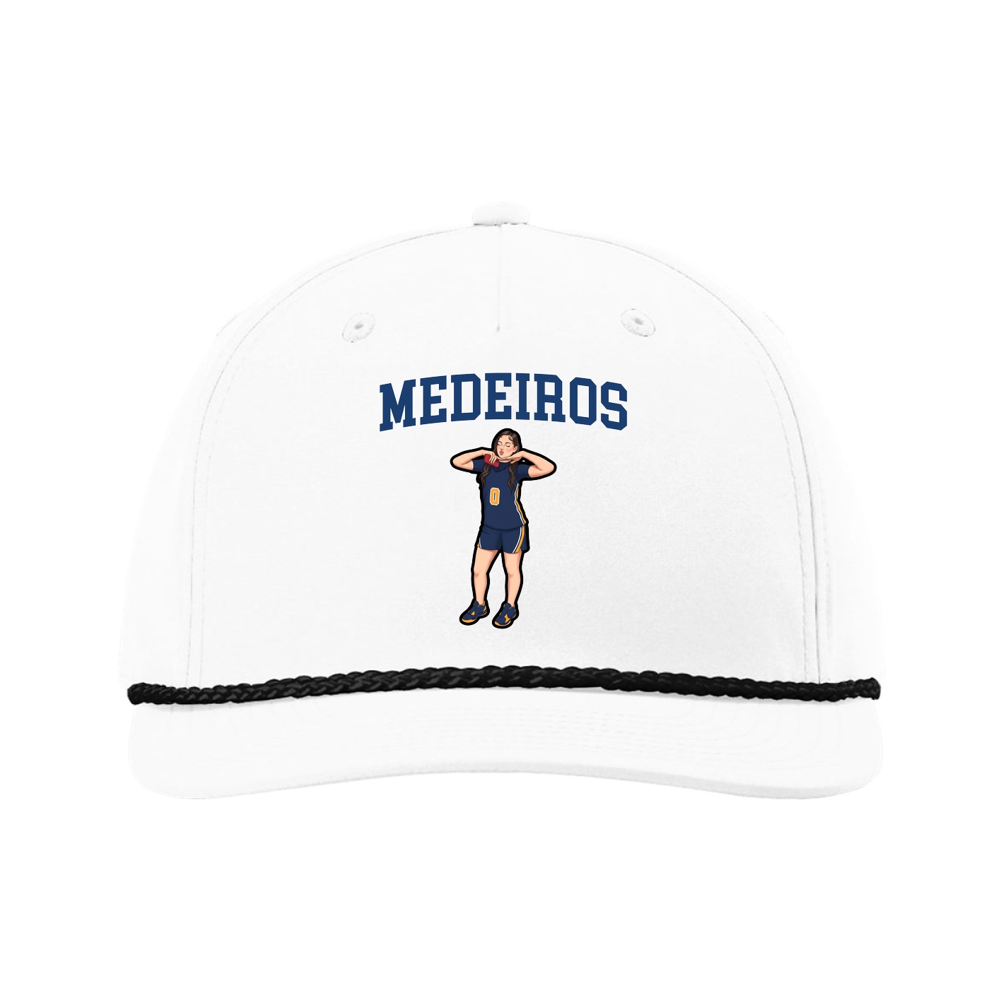 Five-Panel Classic Rope Cap — Shirsey in White