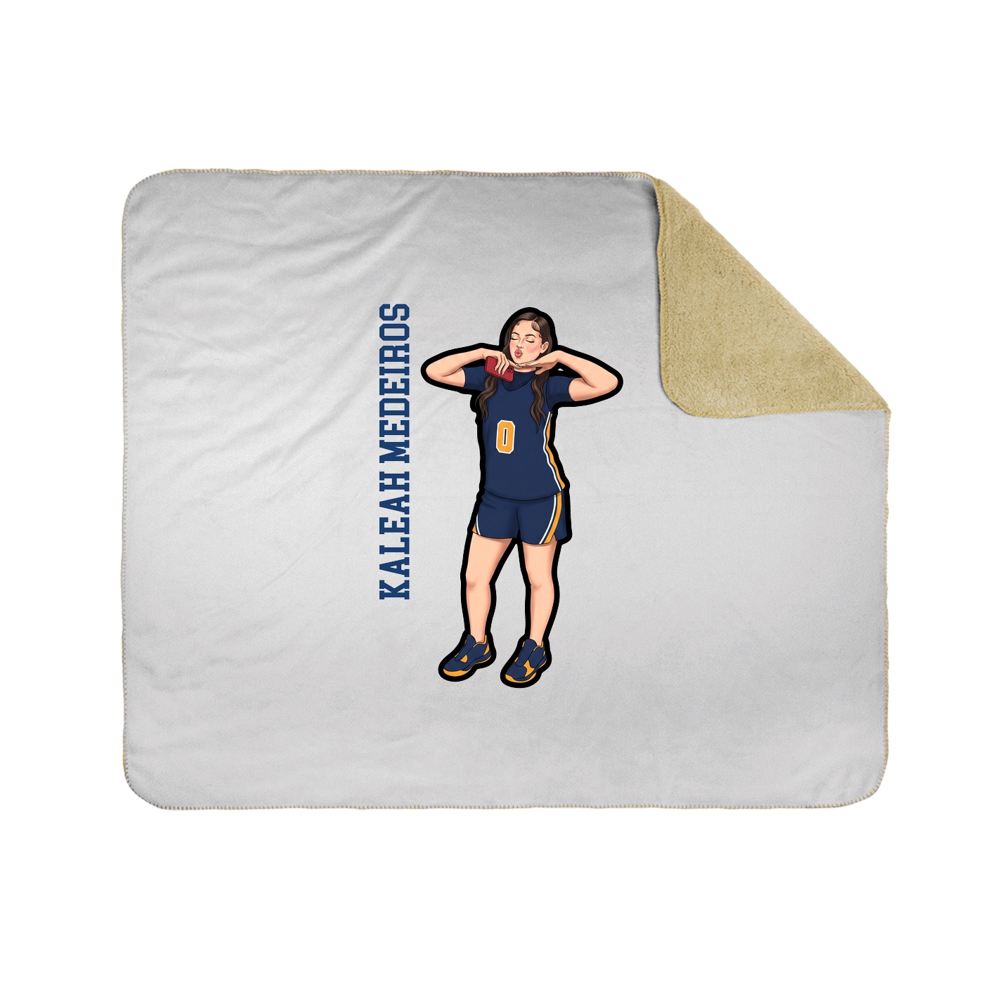 50x60 Sherpa Lined Throw Blanket
