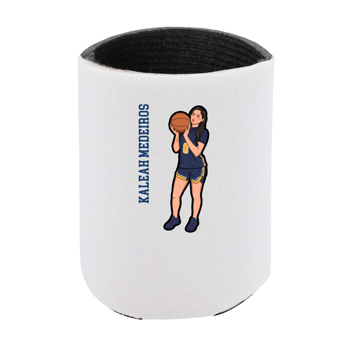 Can Holder — Name Vertical in White