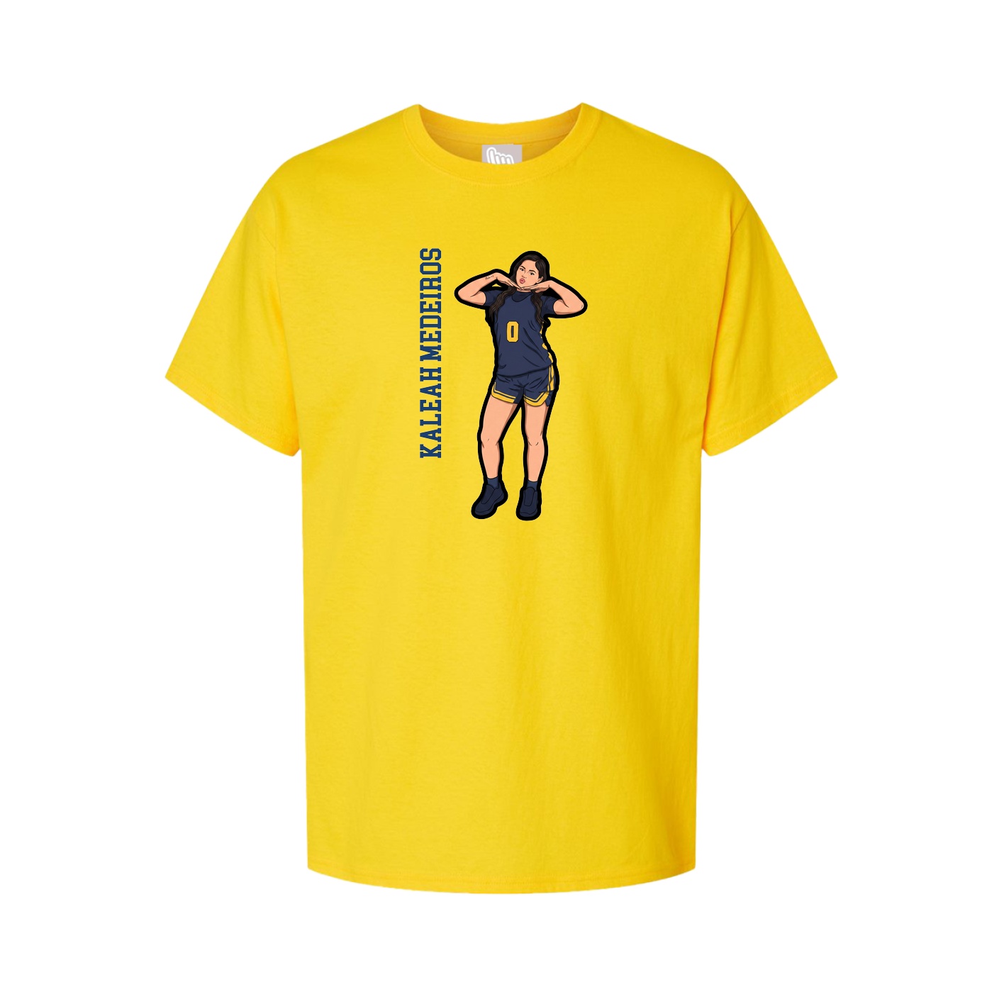 Tee — Name Vertical in Gold