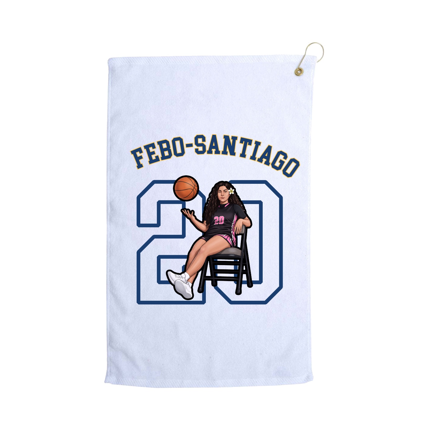 Golf Towel — Shirsey Arch in White
