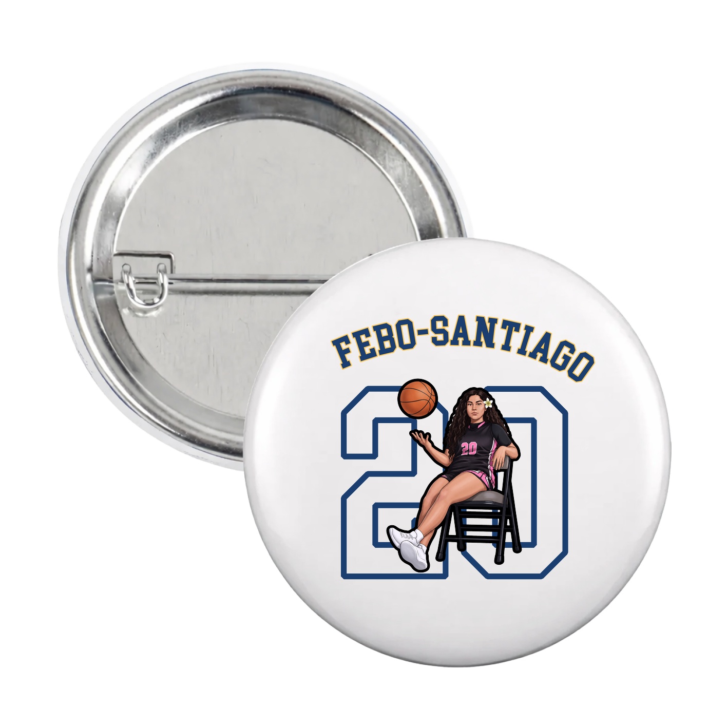 Game Day Button — Shirsey Arch in White