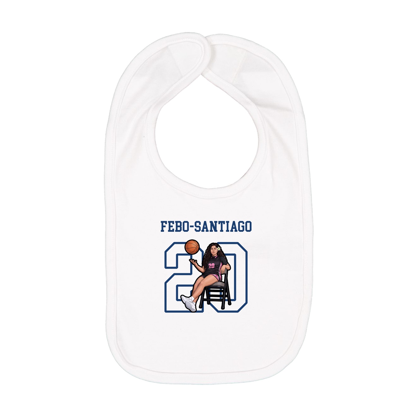 Infant Bib — Shirsey in White