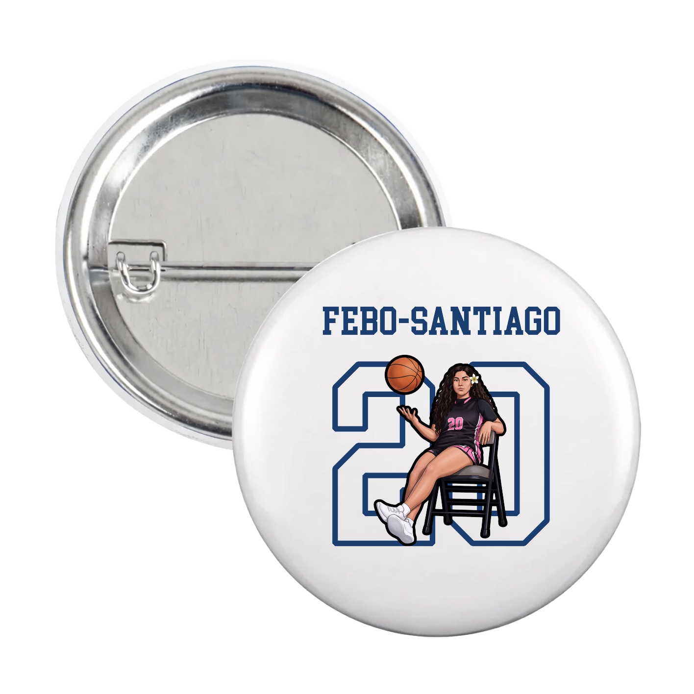 Game Day Button — Shirsey in White