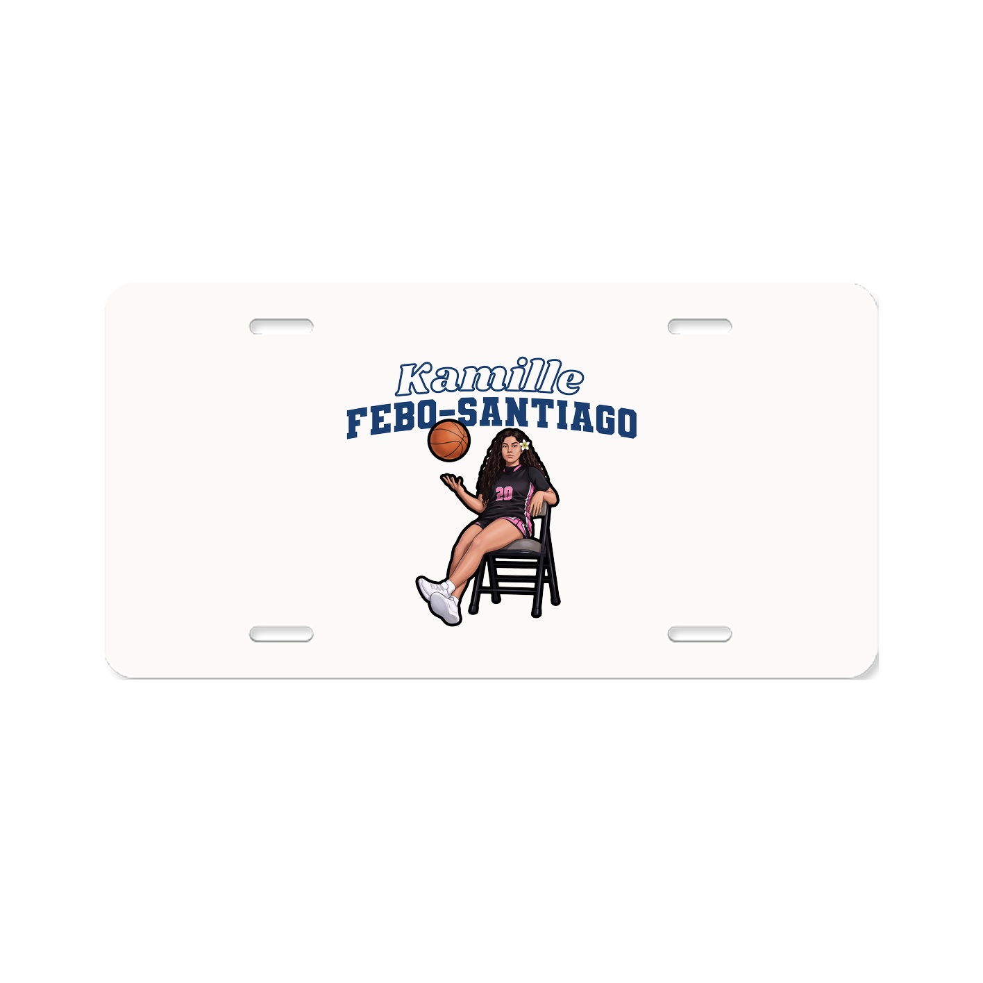 License Plate — Name Arch in Classic