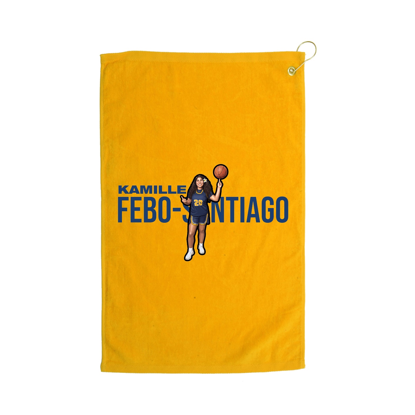 Golf Towel — Player Name in Gold