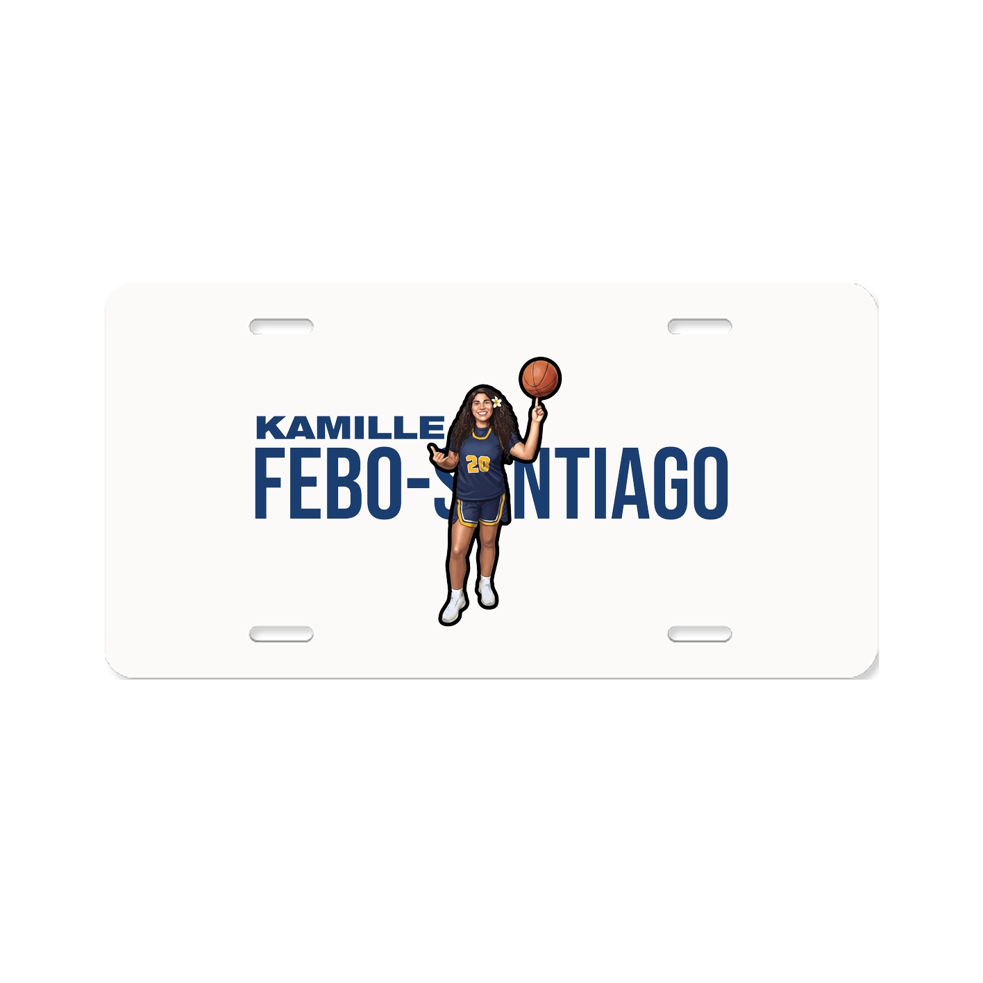 License Plate — Player Name in Classic