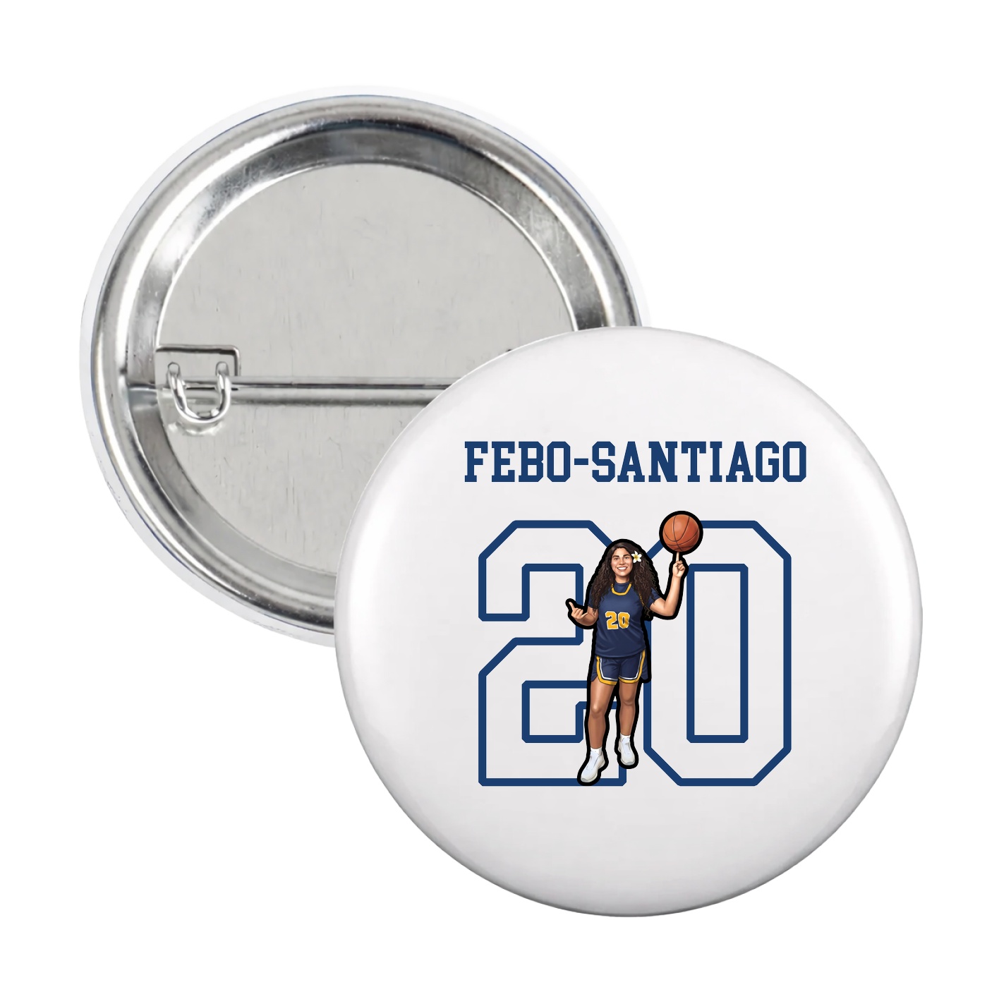 Game Day Button — Shirsey in White