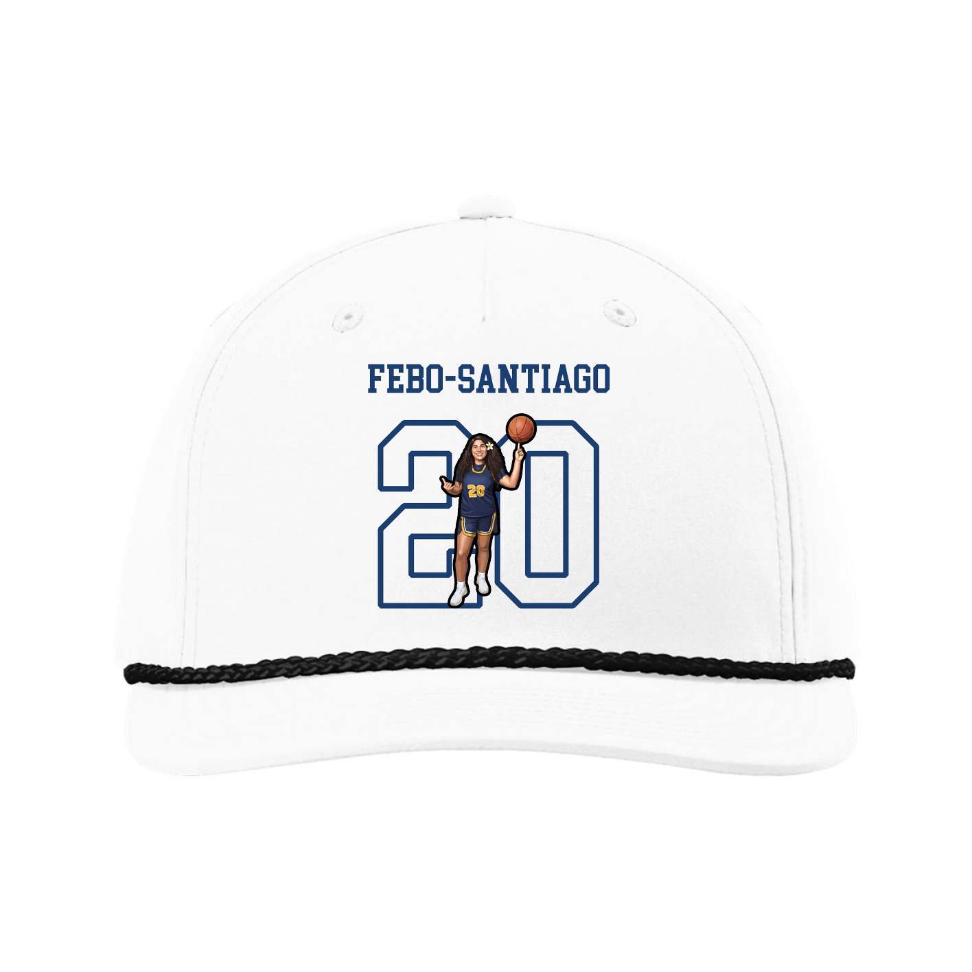 Five-Panel Classic Rope Cap — Shirsey in White