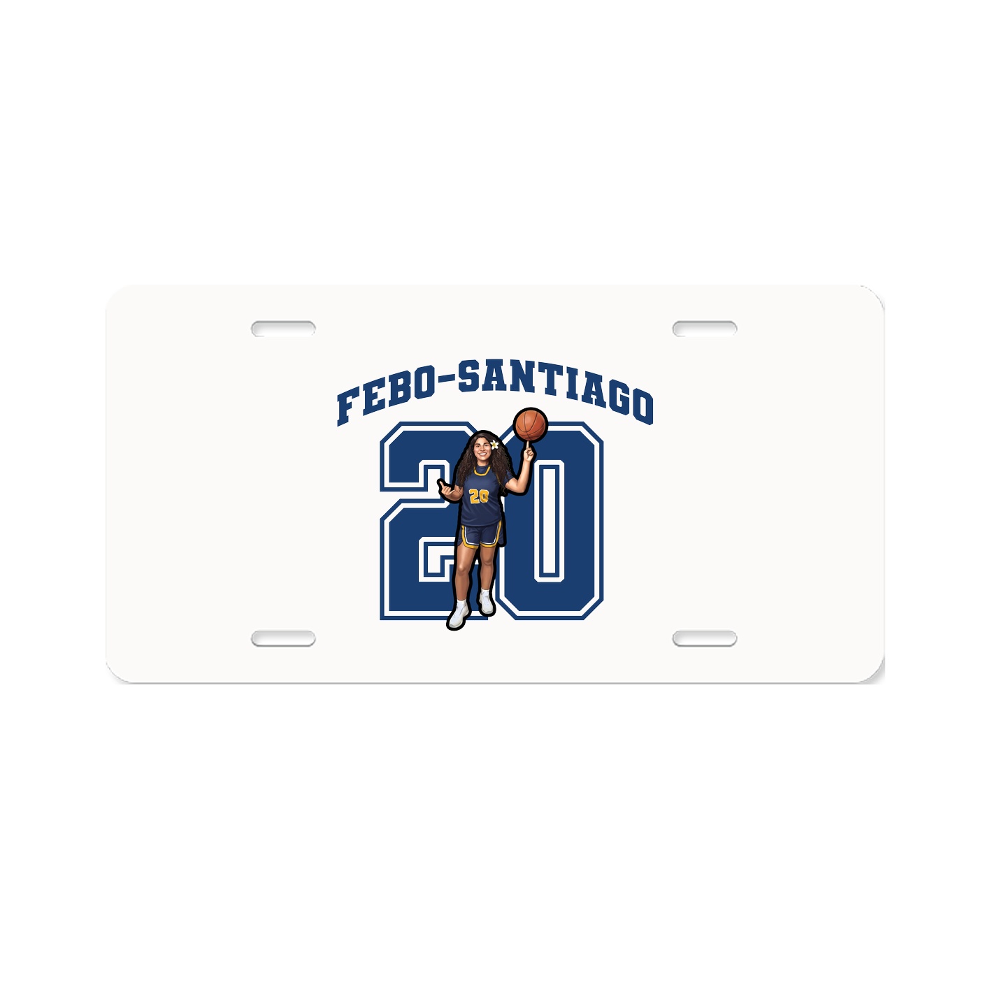 License Plate — Number in Classic