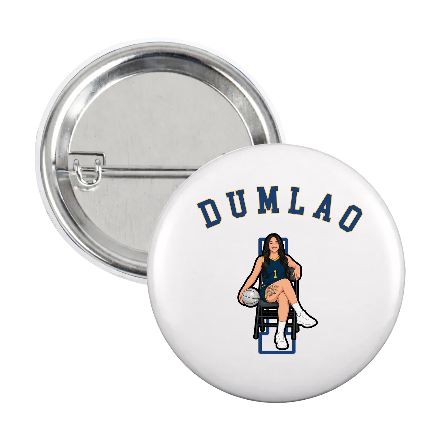 Game Day Button — Shirsey Arch in White