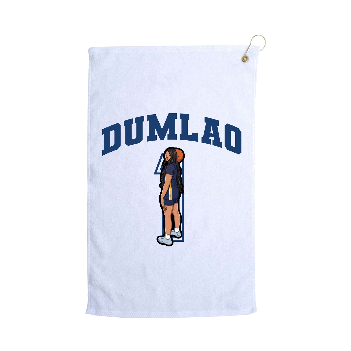 Golf Towel — Number in White